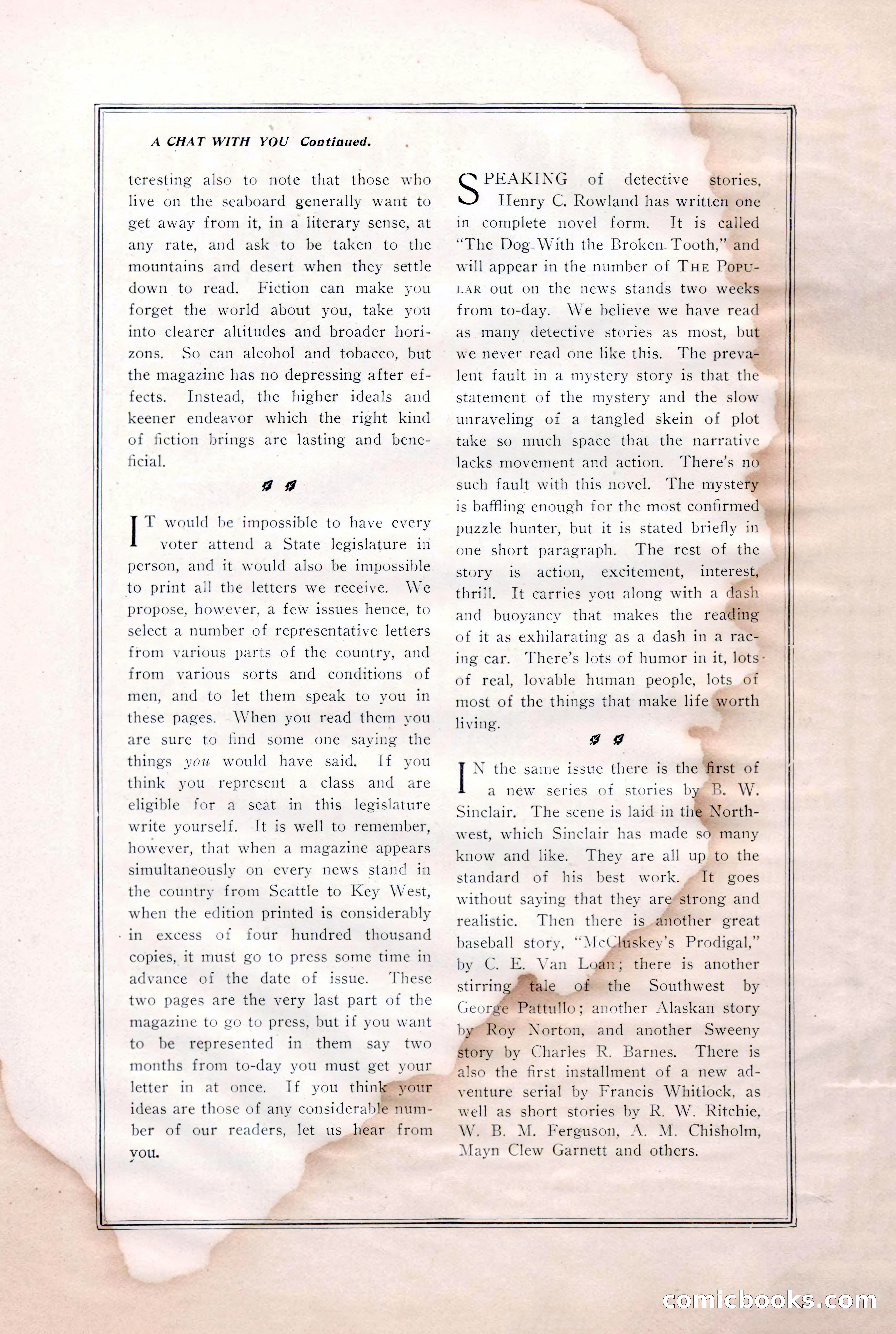 The Popular Magazine, May 1911 — page 232 of 240