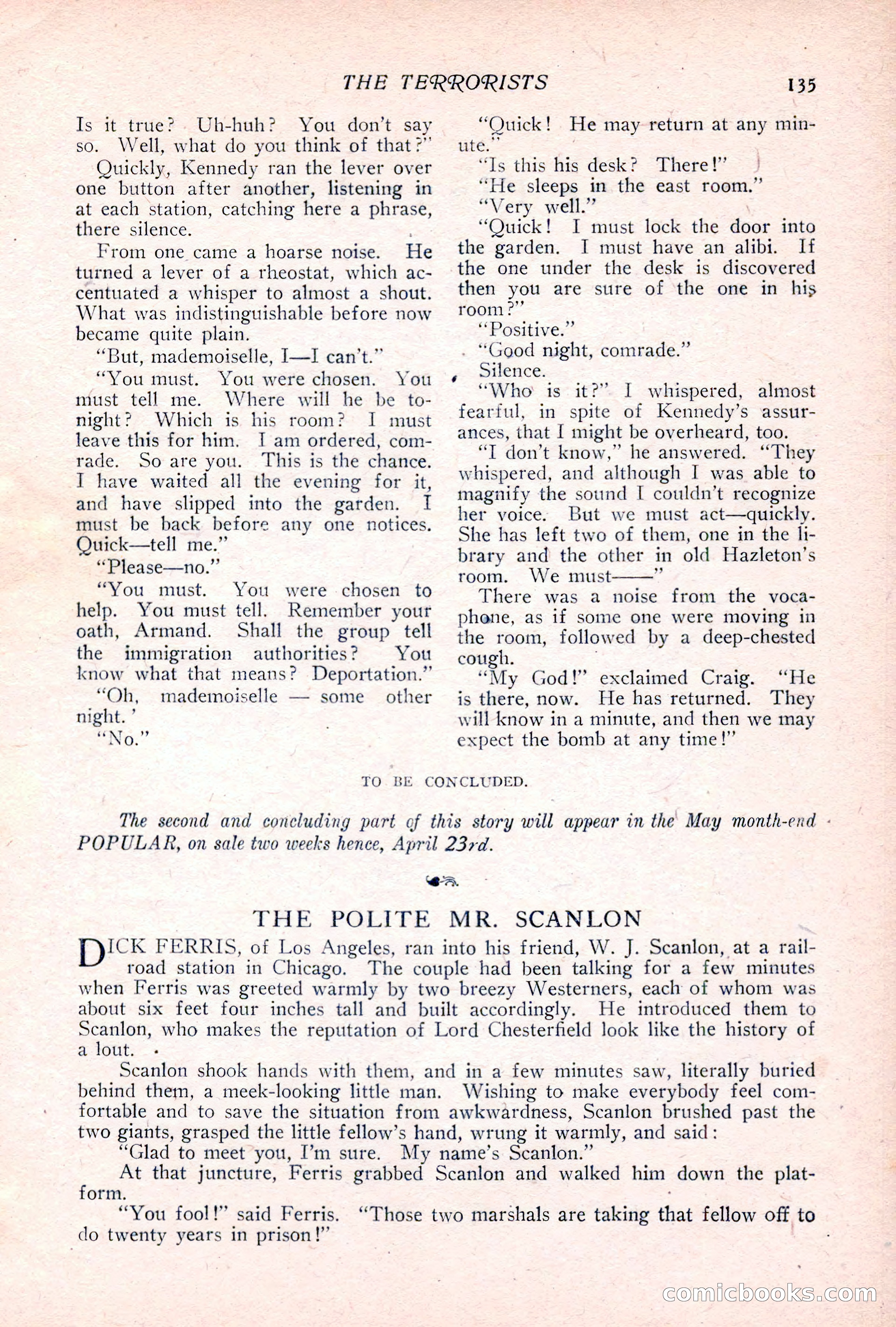 The Popular Magazine, Vol. 32, No. 2 — page 145 of 262