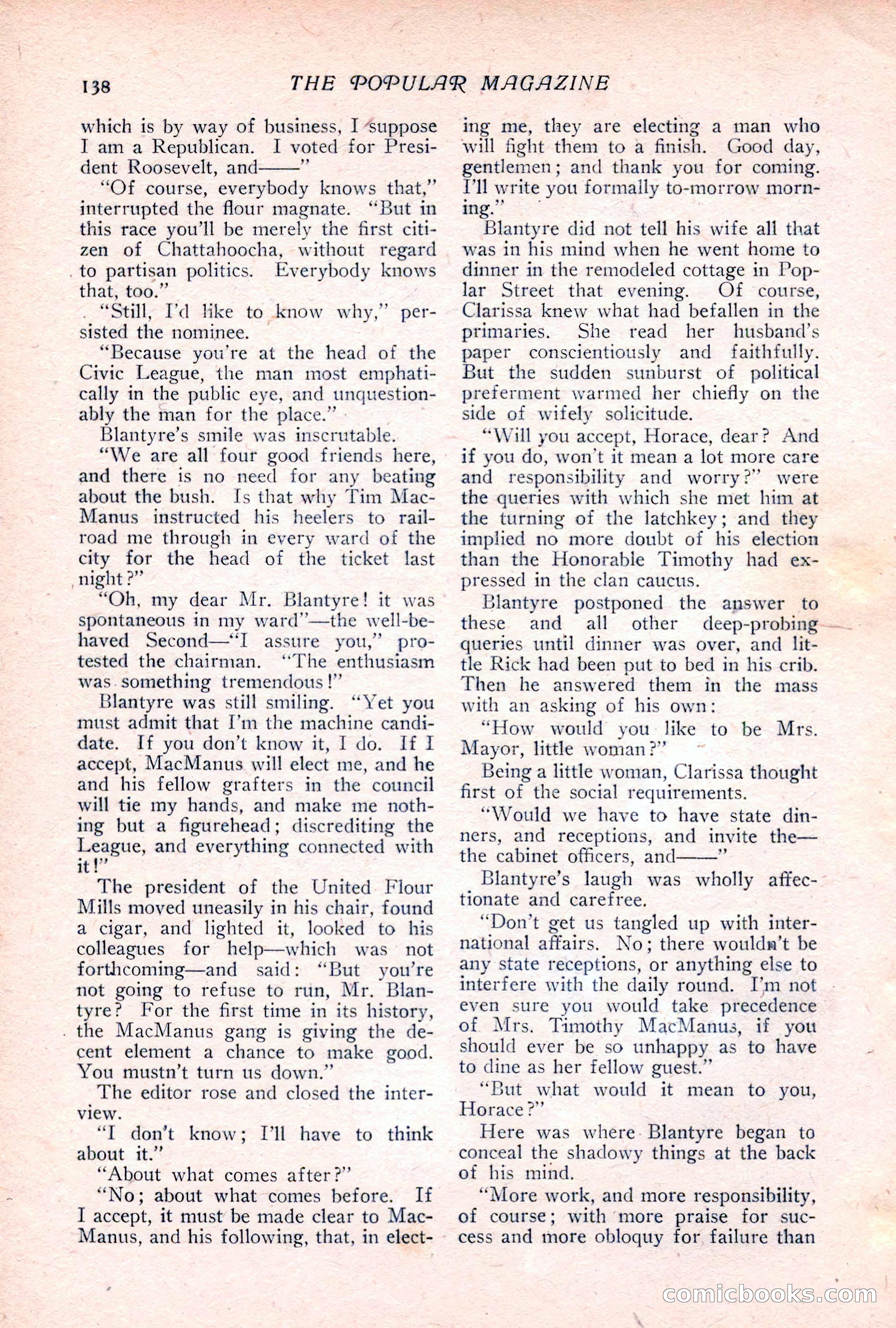 The Popular Magazine, Vol. 32, No. 2 — page 148 of 262