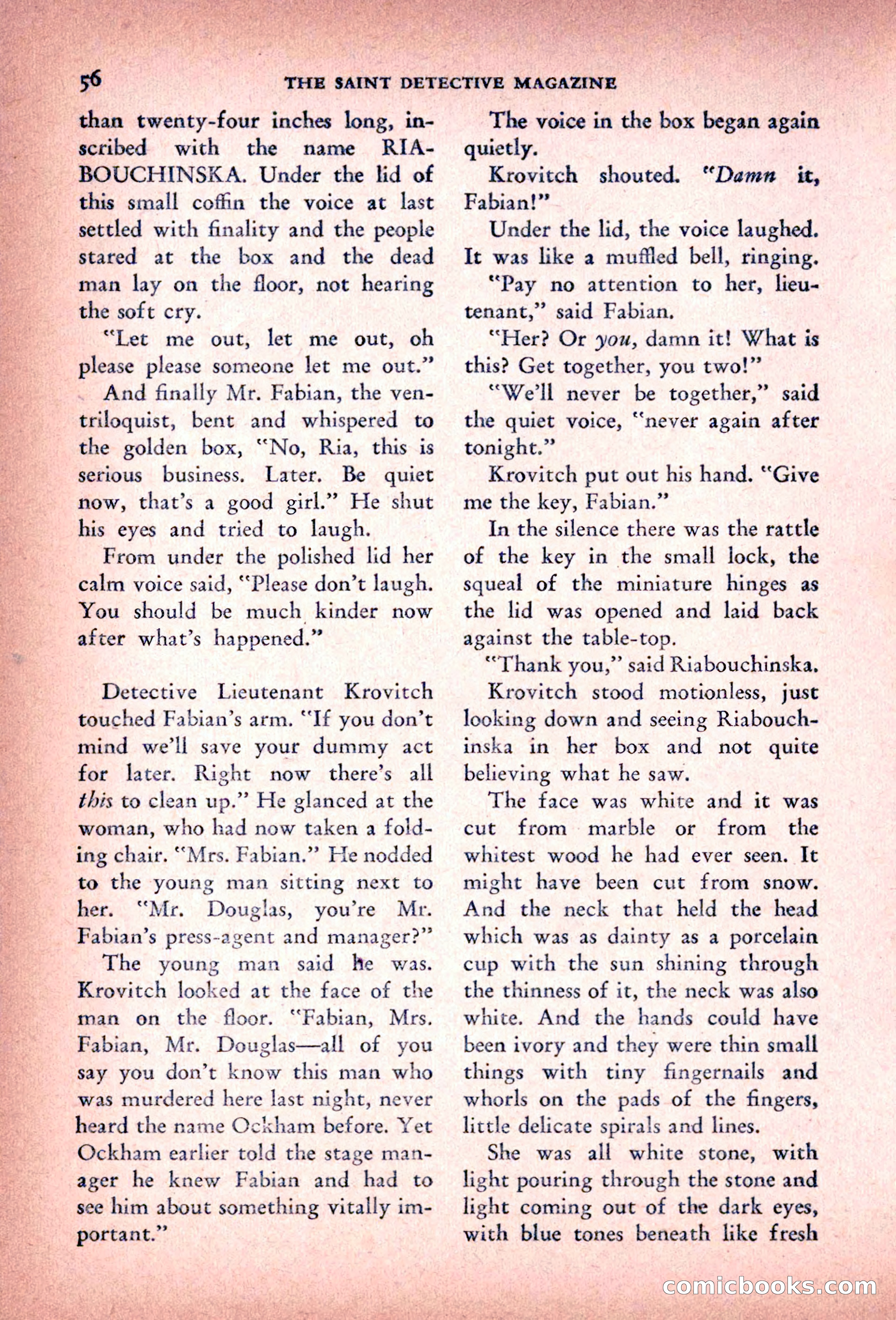 The Saint Detective Magazine — page 58 of 196