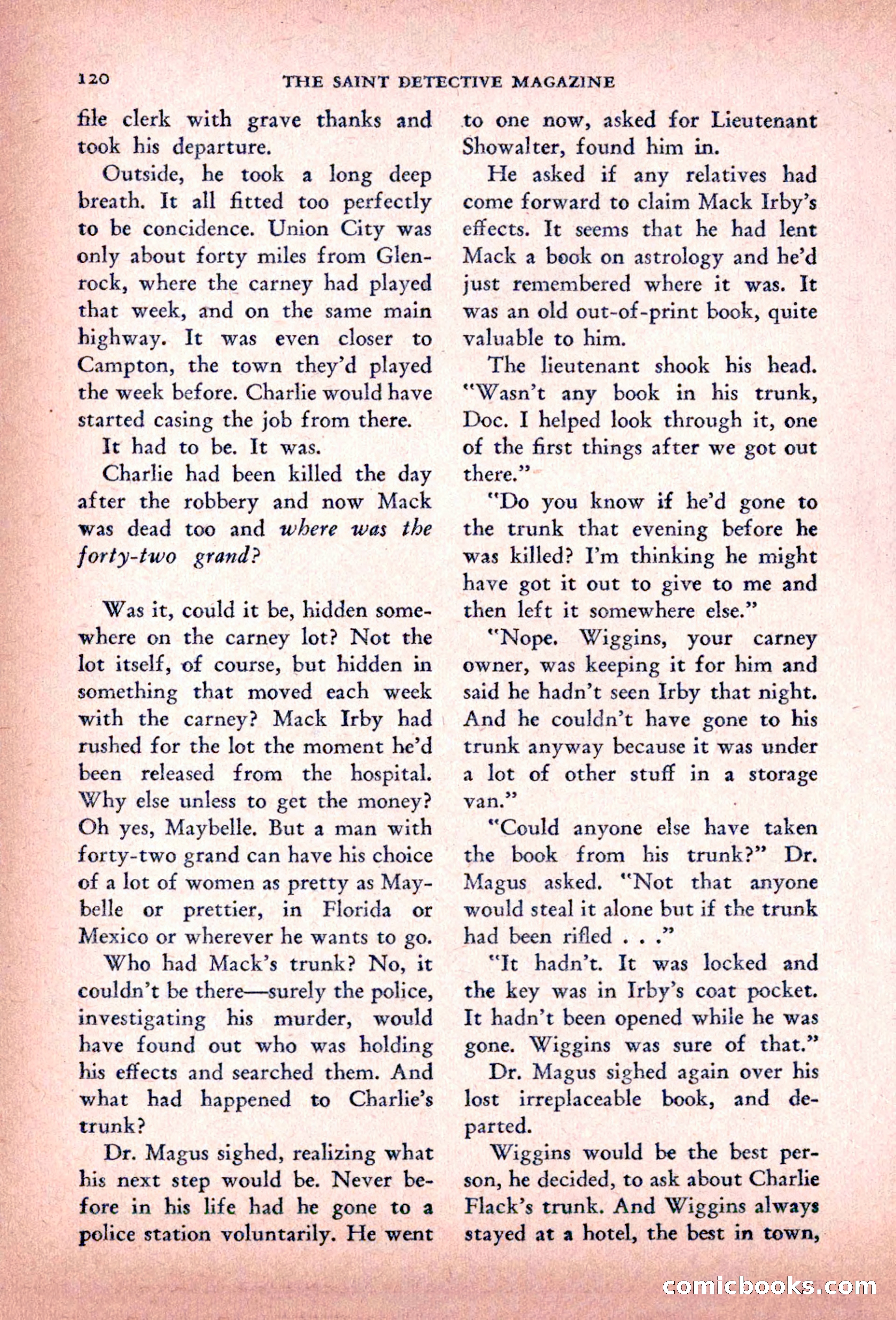 The Saint Detective Magazine — page 122 of 196