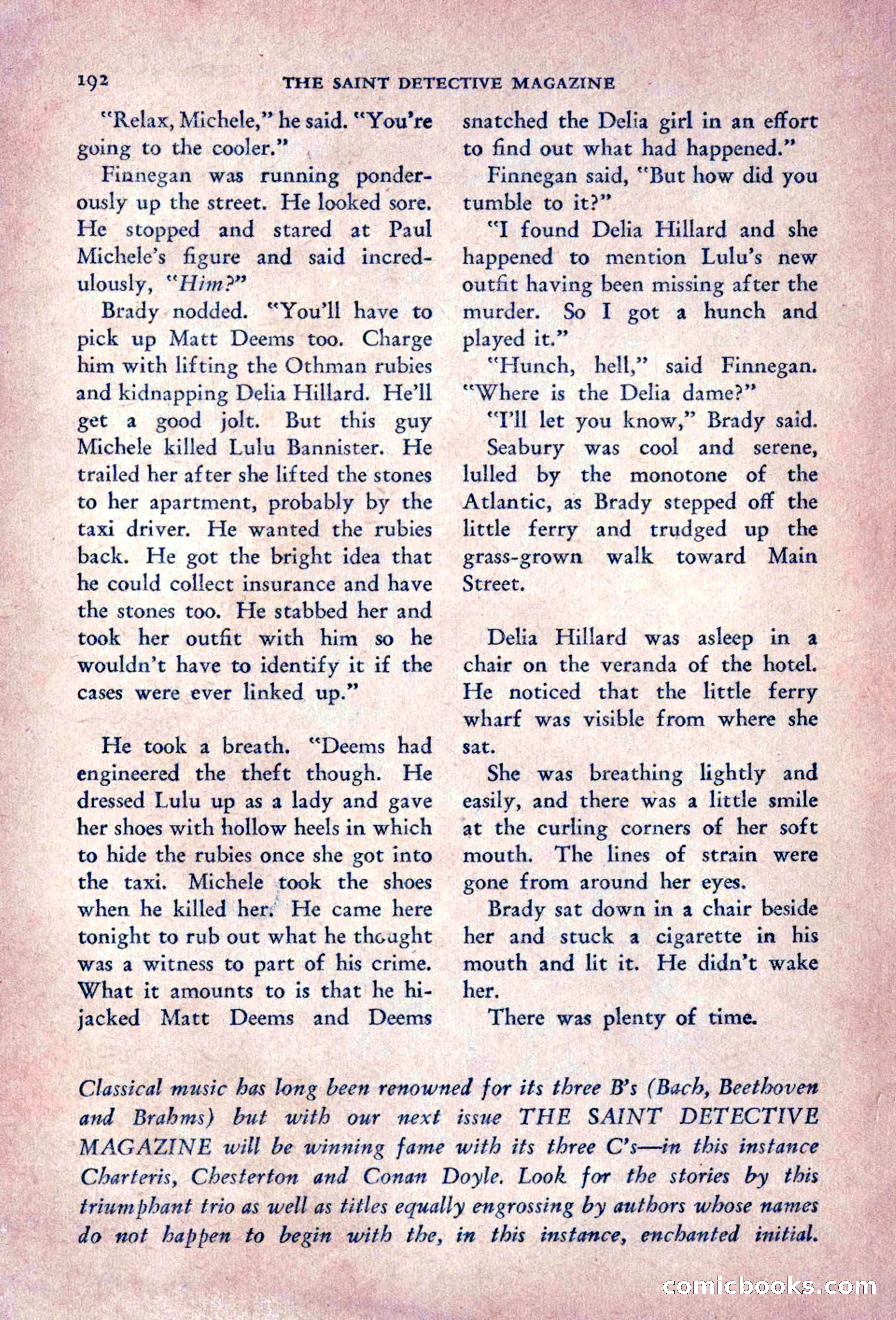 The Saint Detective Magazine — page 194 of 196
