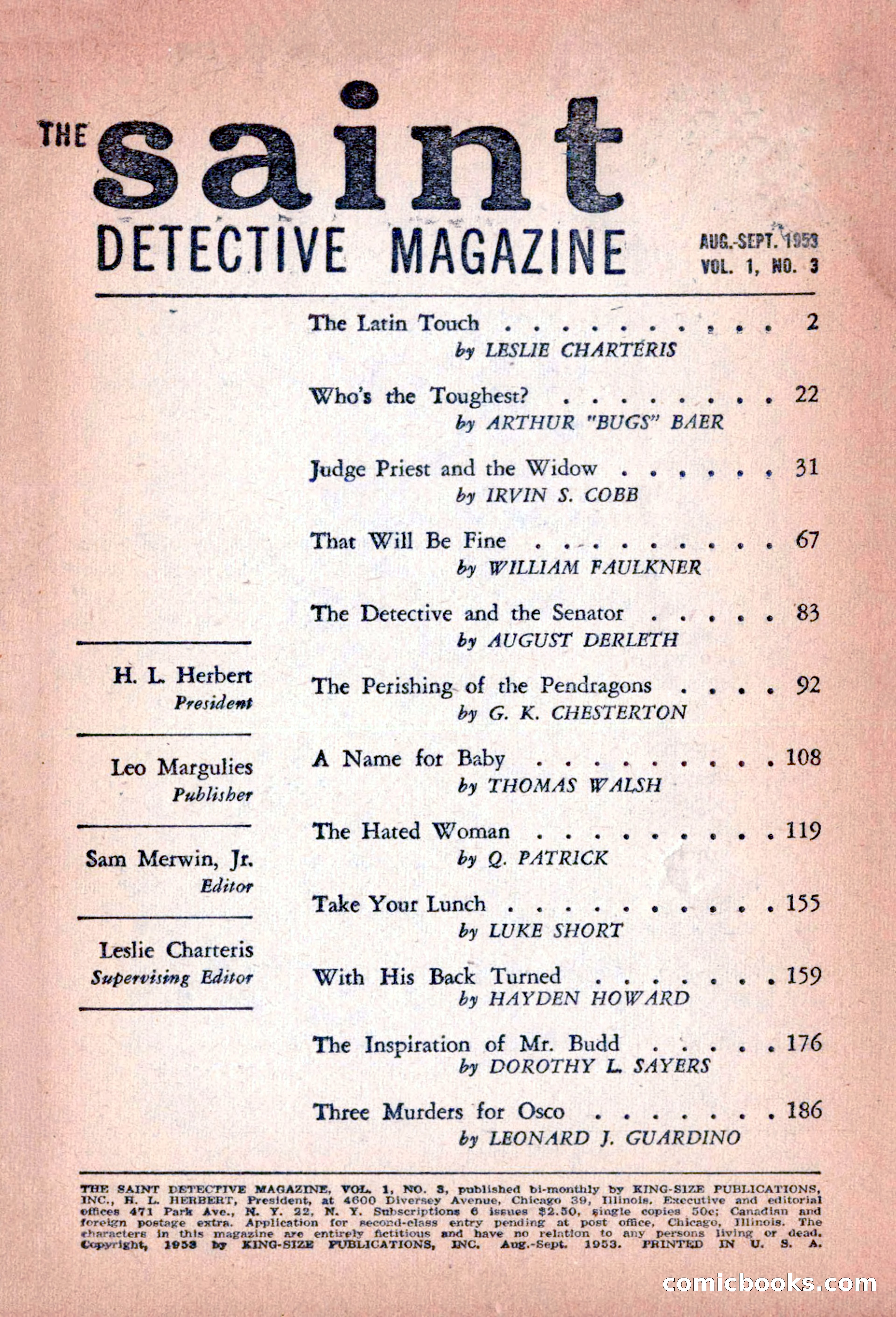 The Saint Detective Magazine — page 3 of 196