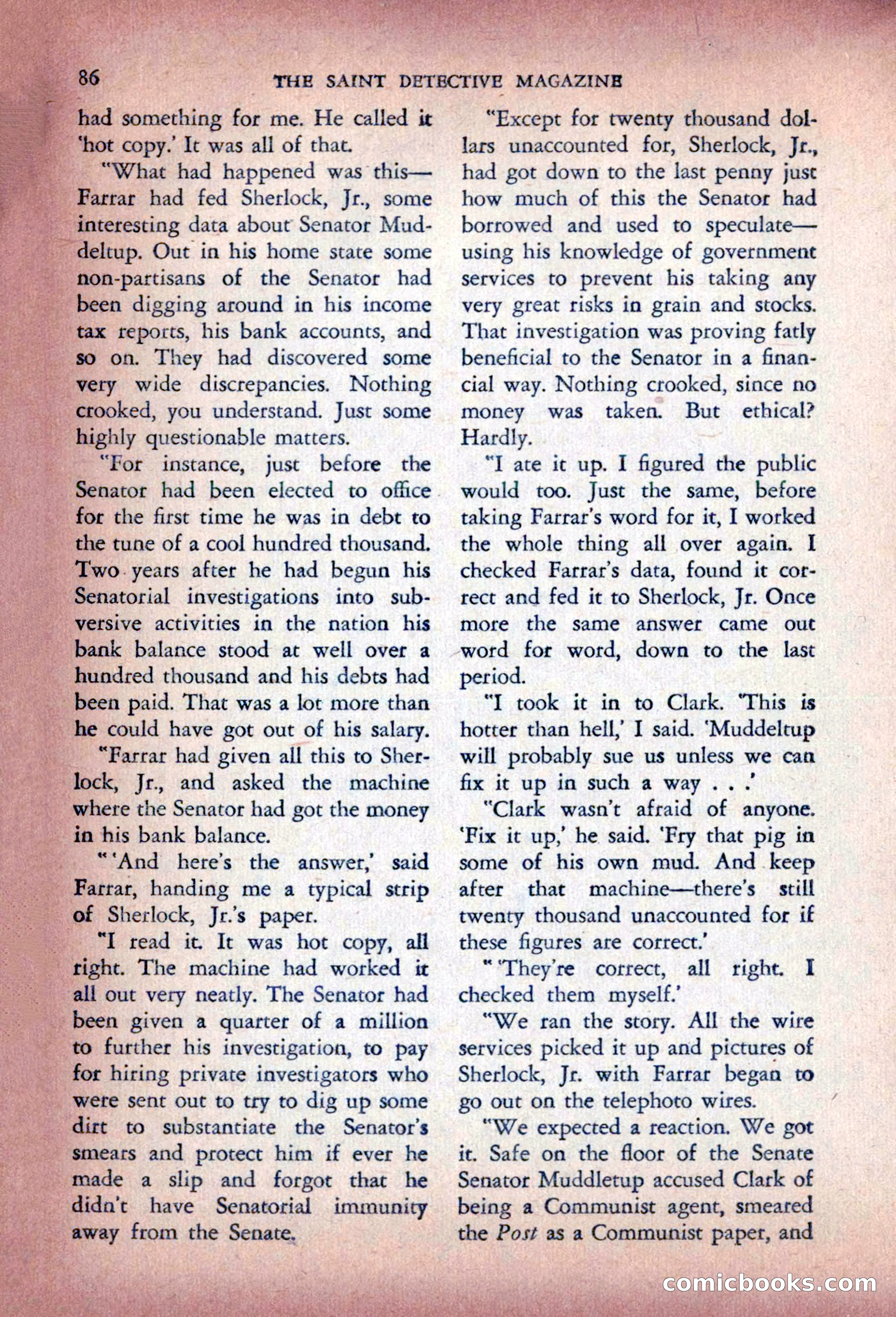 The Saint Detective Magazine — page 88 of 196