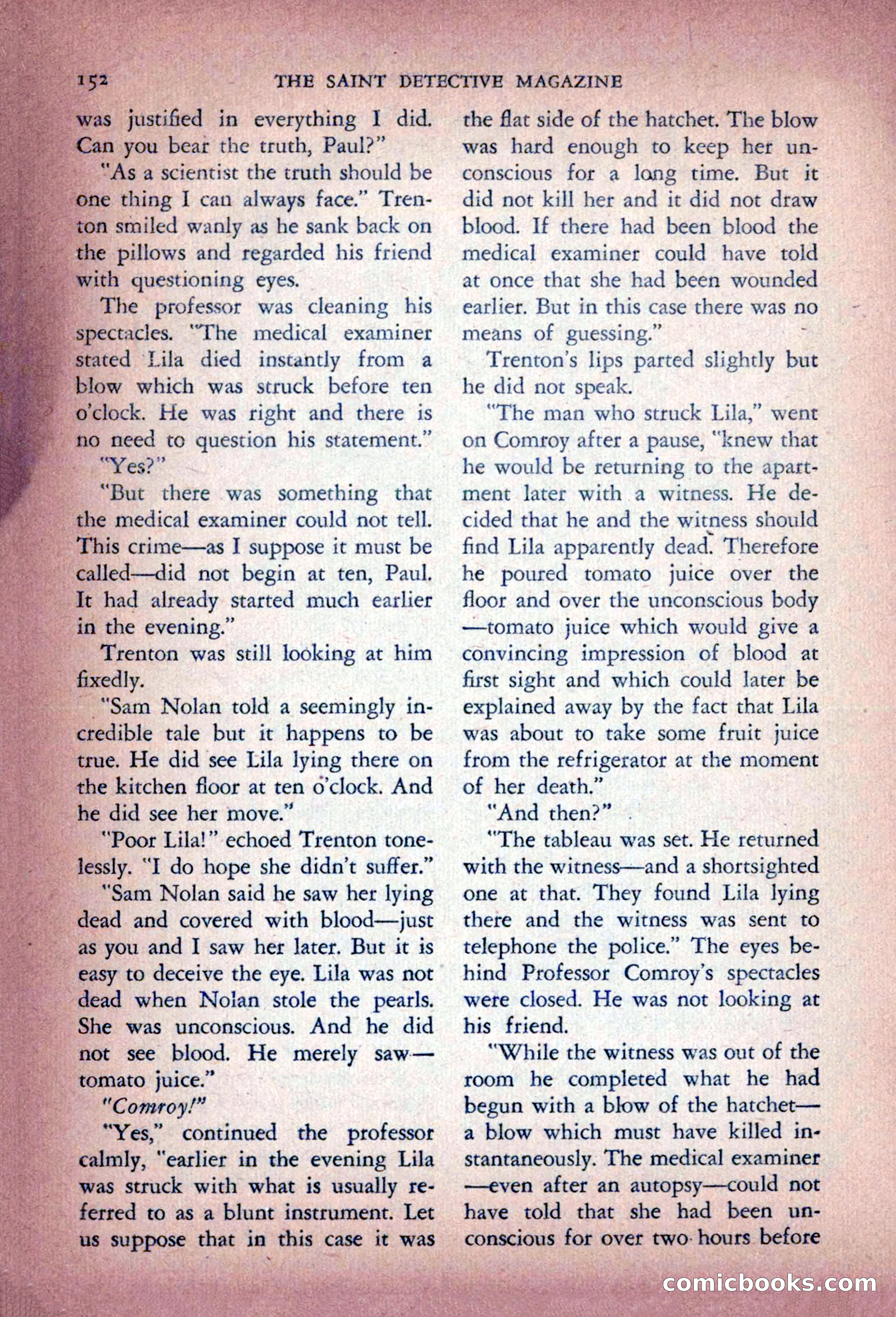 The Saint Detective Magazine — page 154 of 196