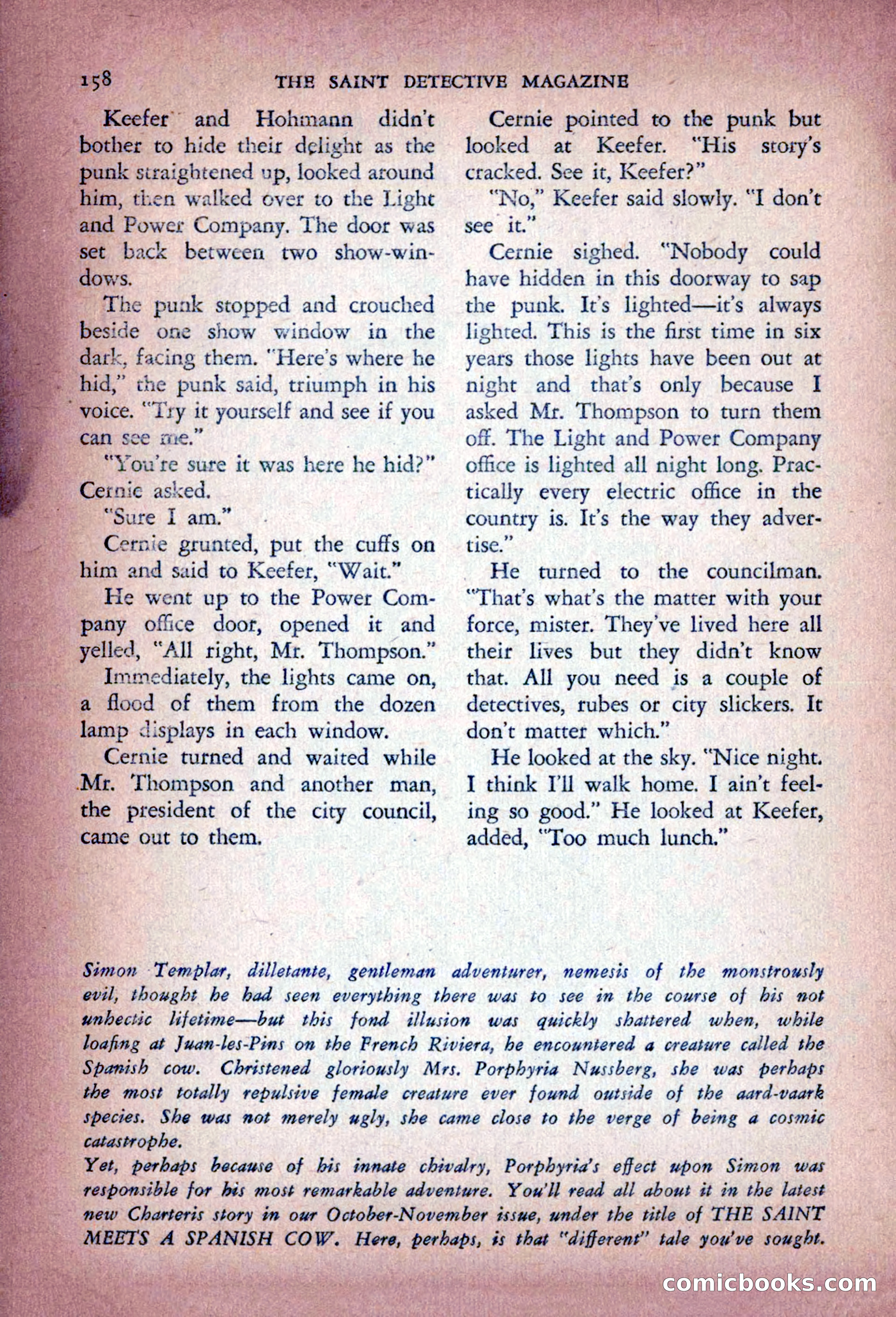The Saint Detective Magazine — page 160 of 196