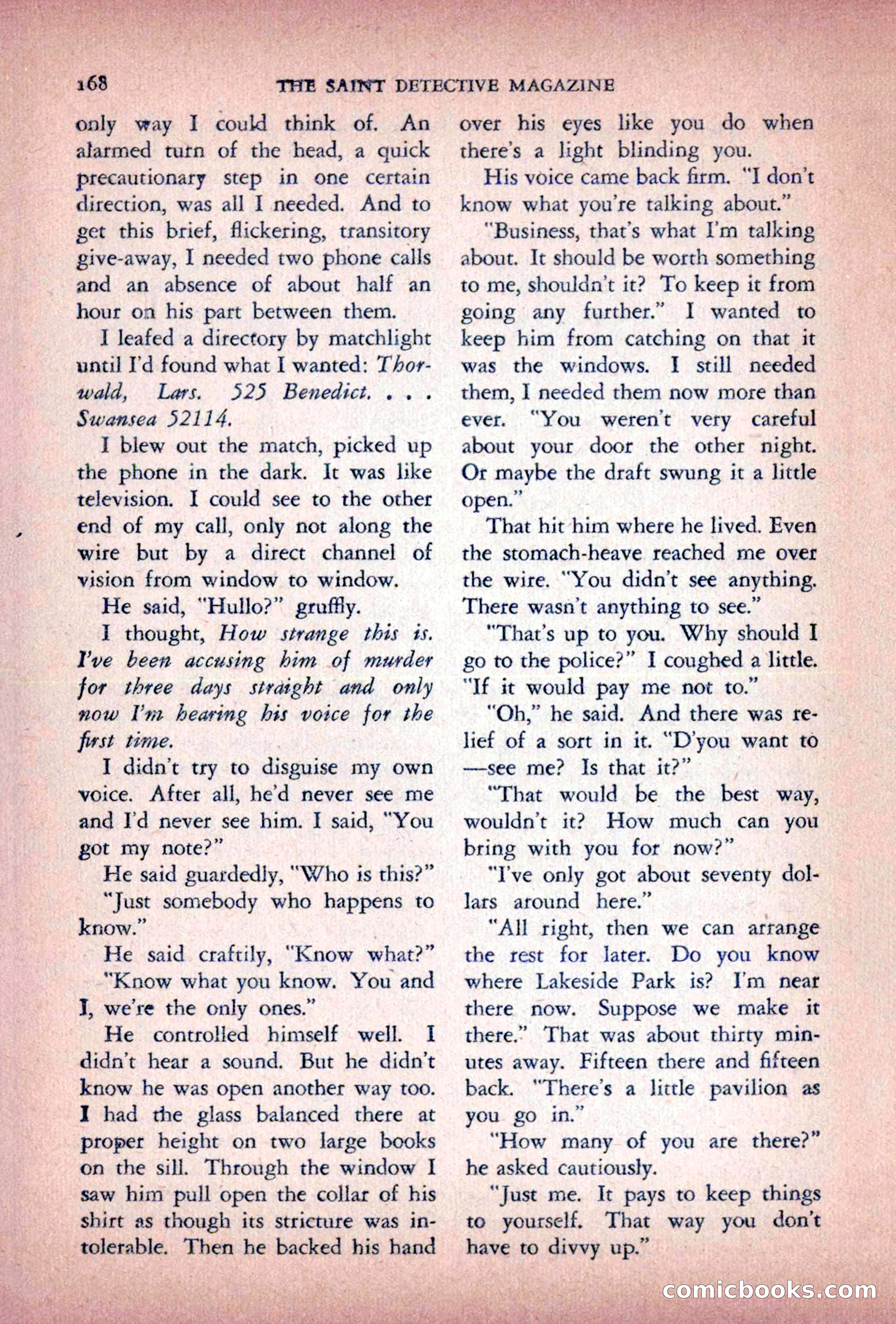 The Saint Detective Magazine — page 170 of 196