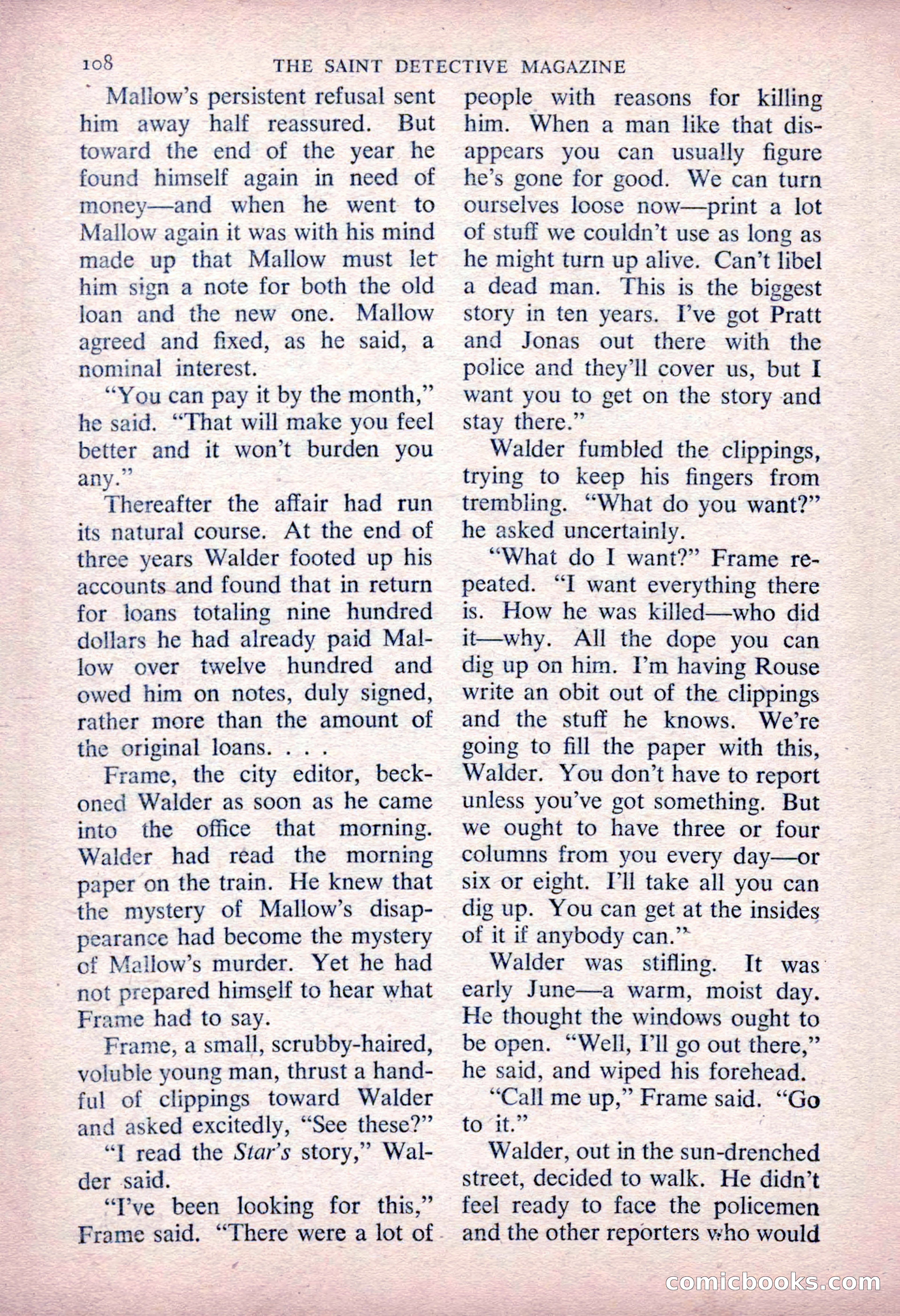 The Saint Detective Magazine — page 110 of 164
