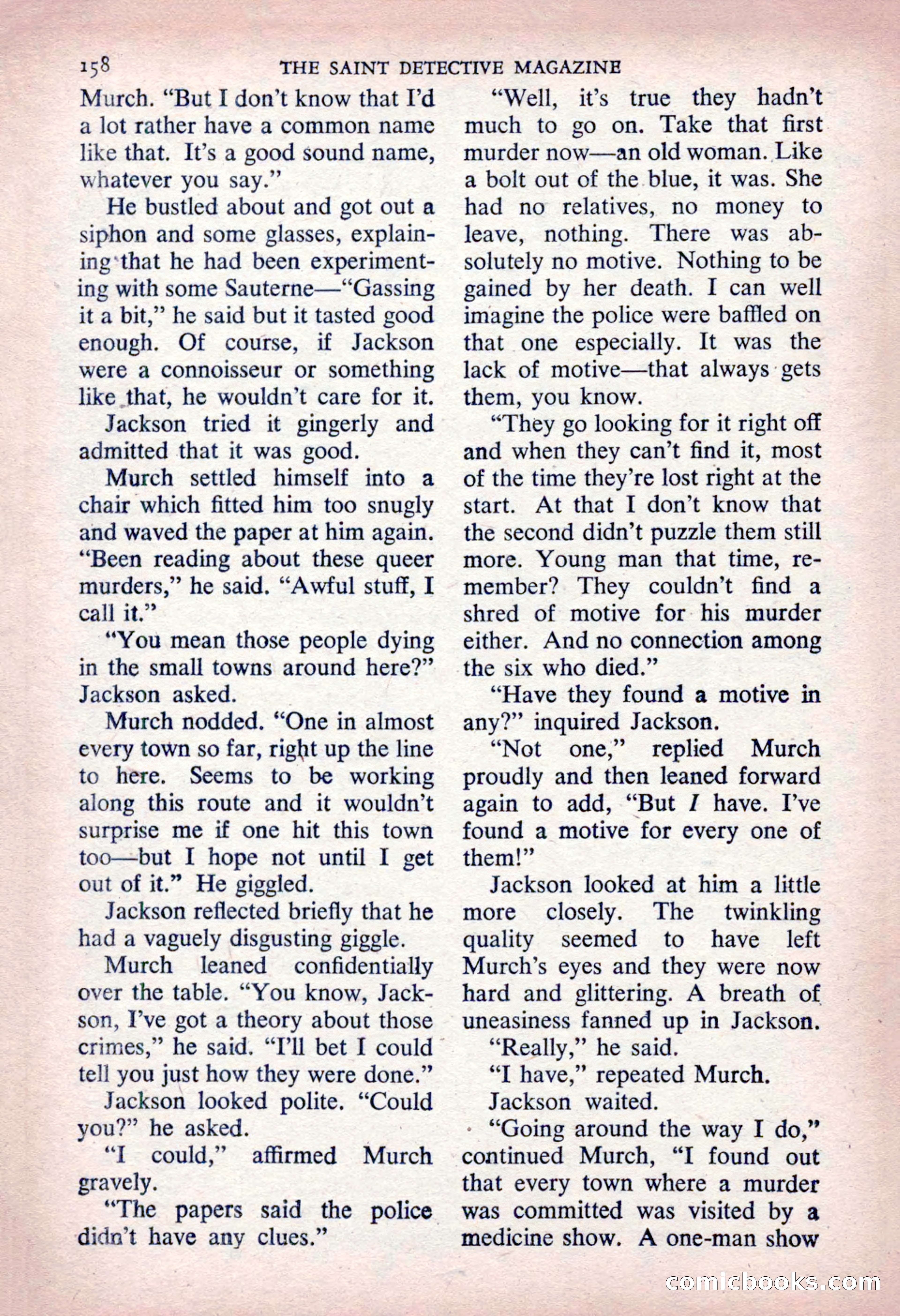 The Saint Detective Magazine — page 160 of 164