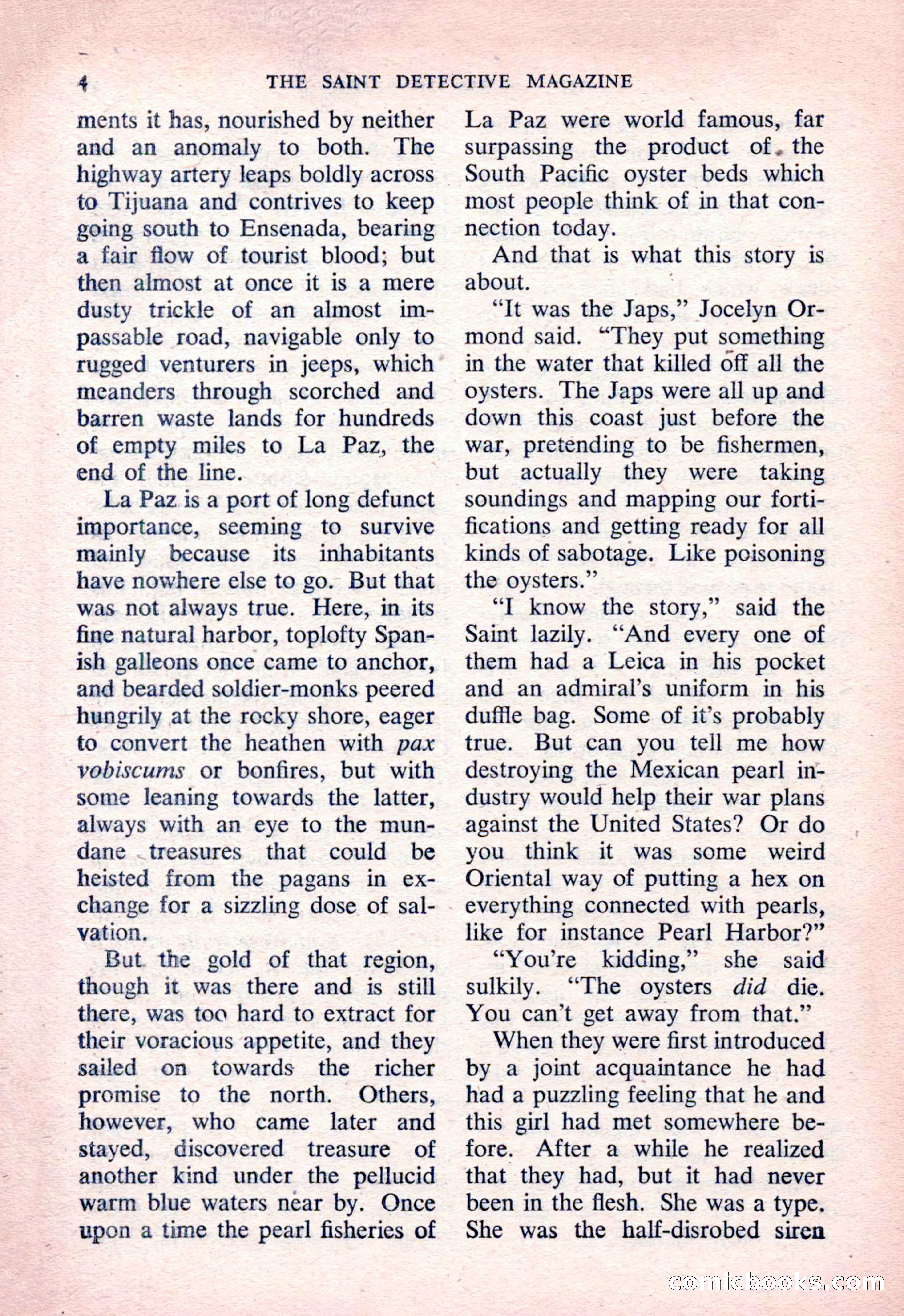 The Saint Detective Magazine, March 1954 — page 6 of 164