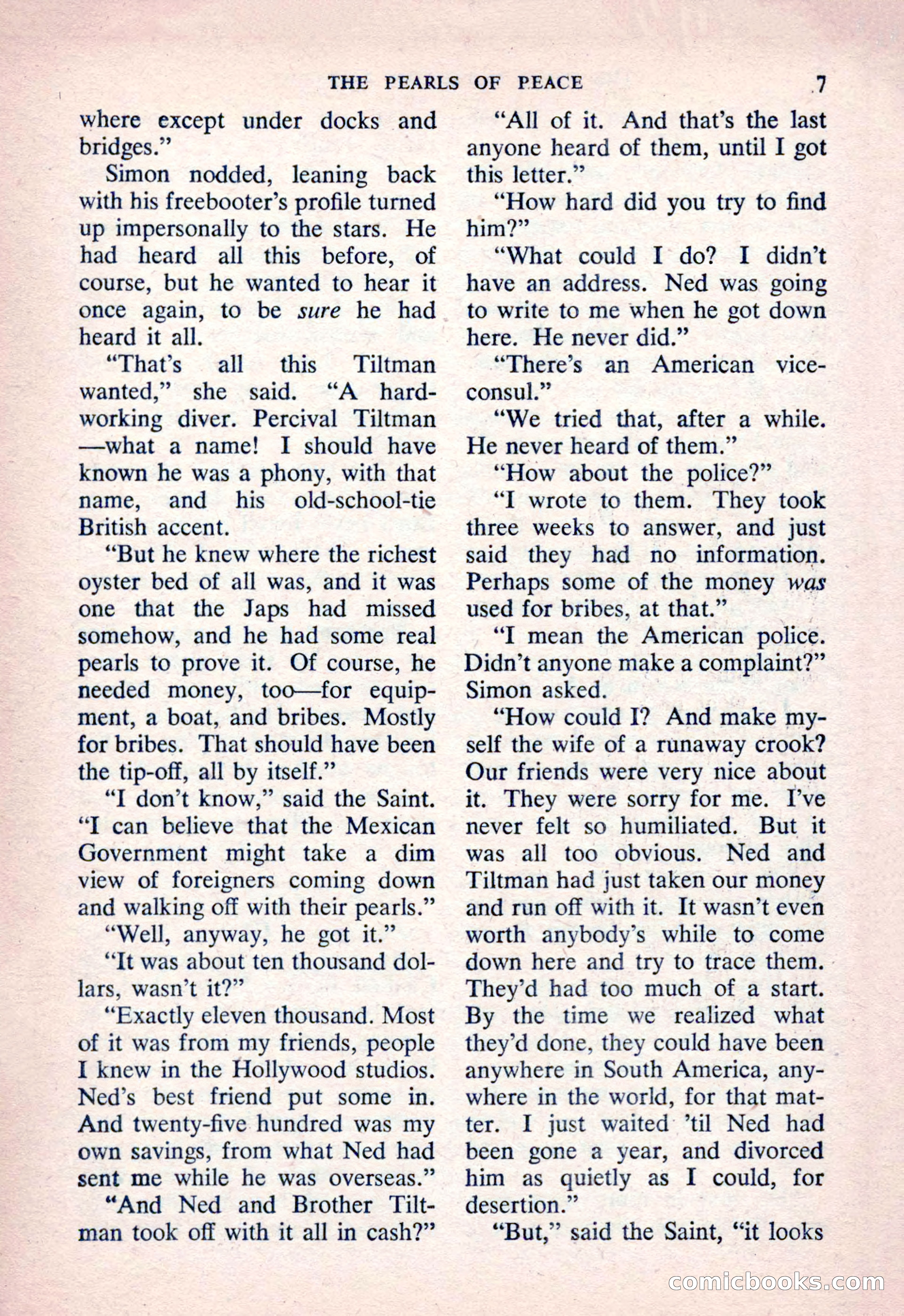 The Saint Detective Magazine, March 1954 — page 9 of 164