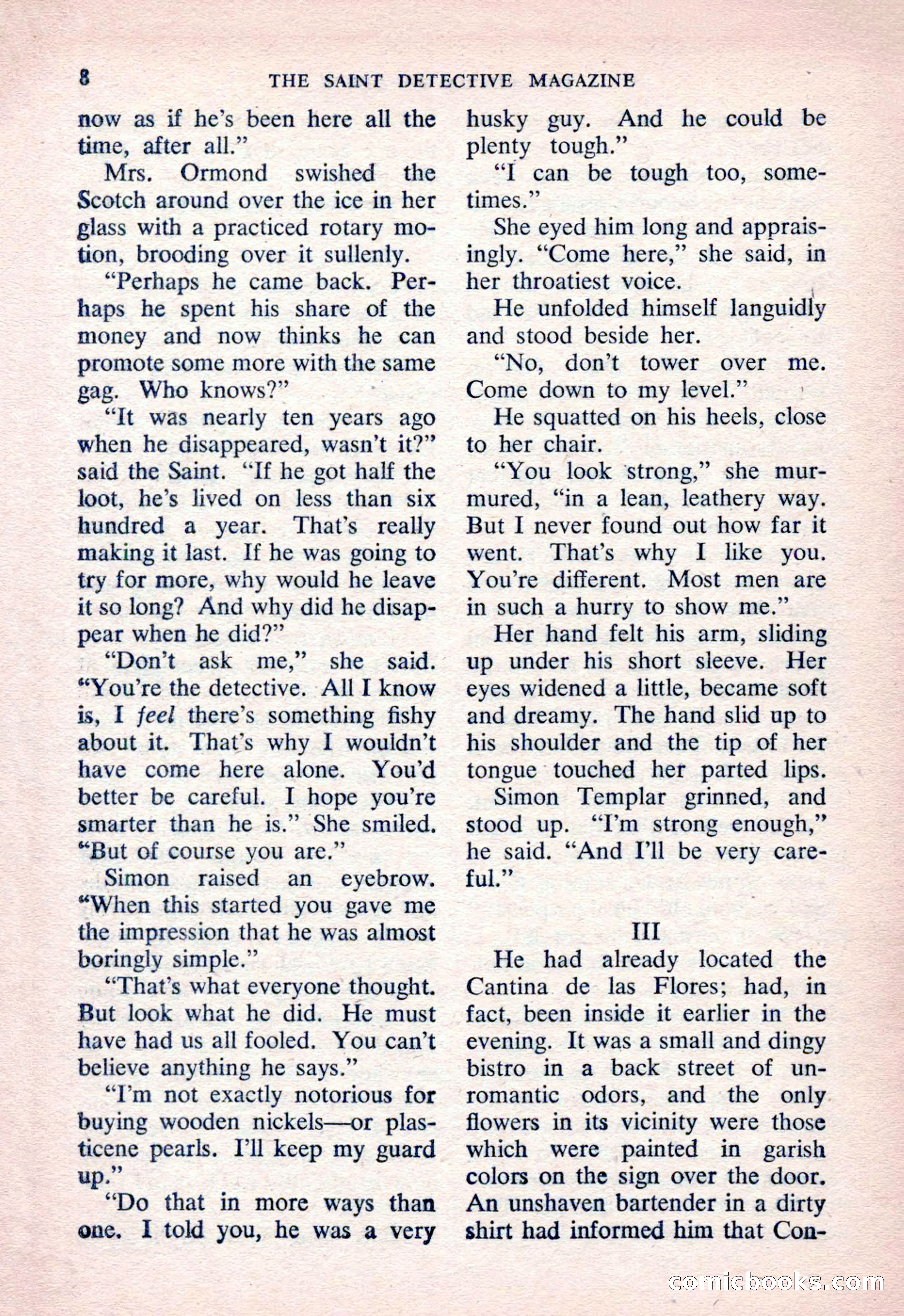 The Saint Detective Magazine, March 1954 — page 10 of 164
