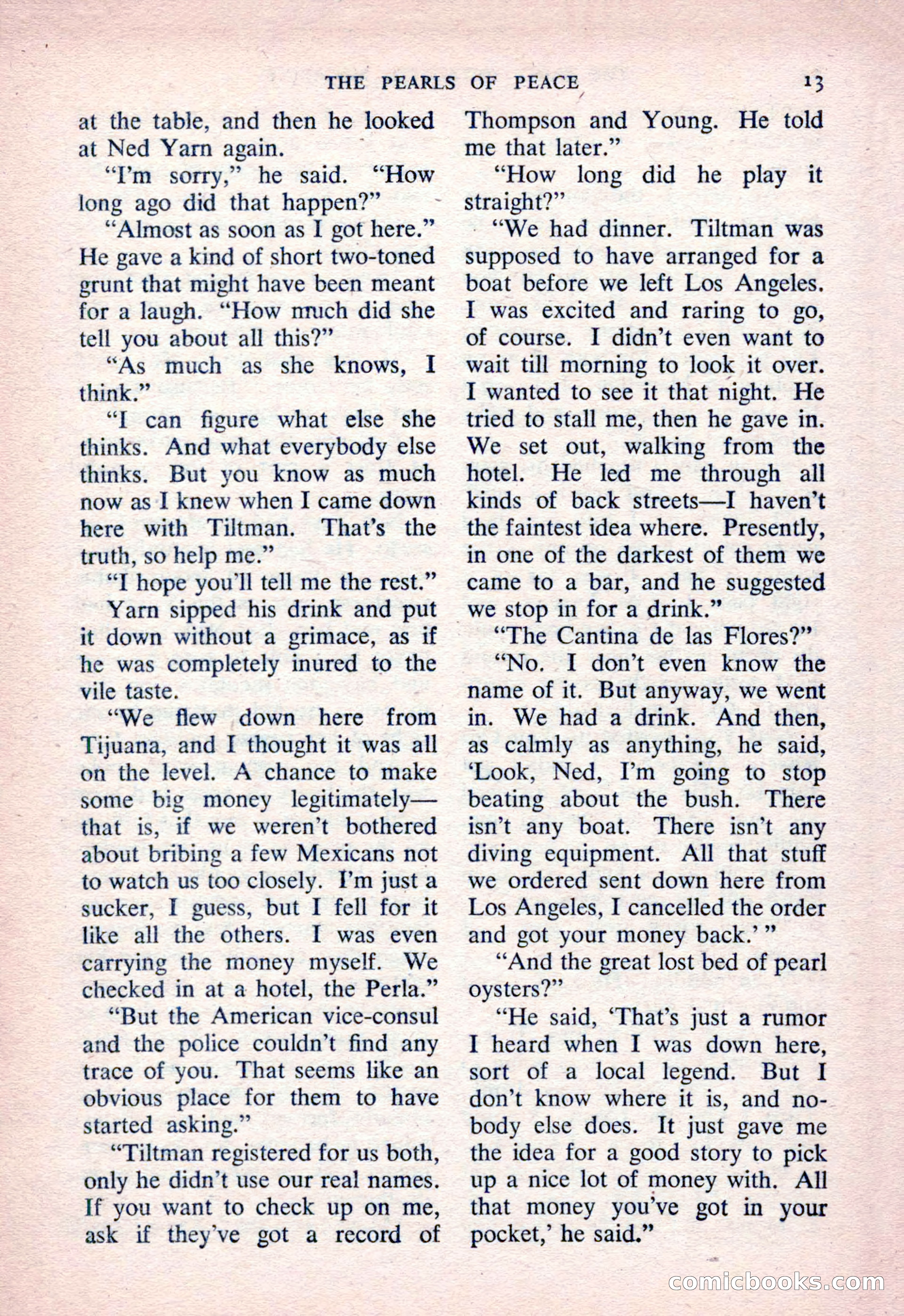 The Saint Detective Magazine, March 1954 — page 15 of 164