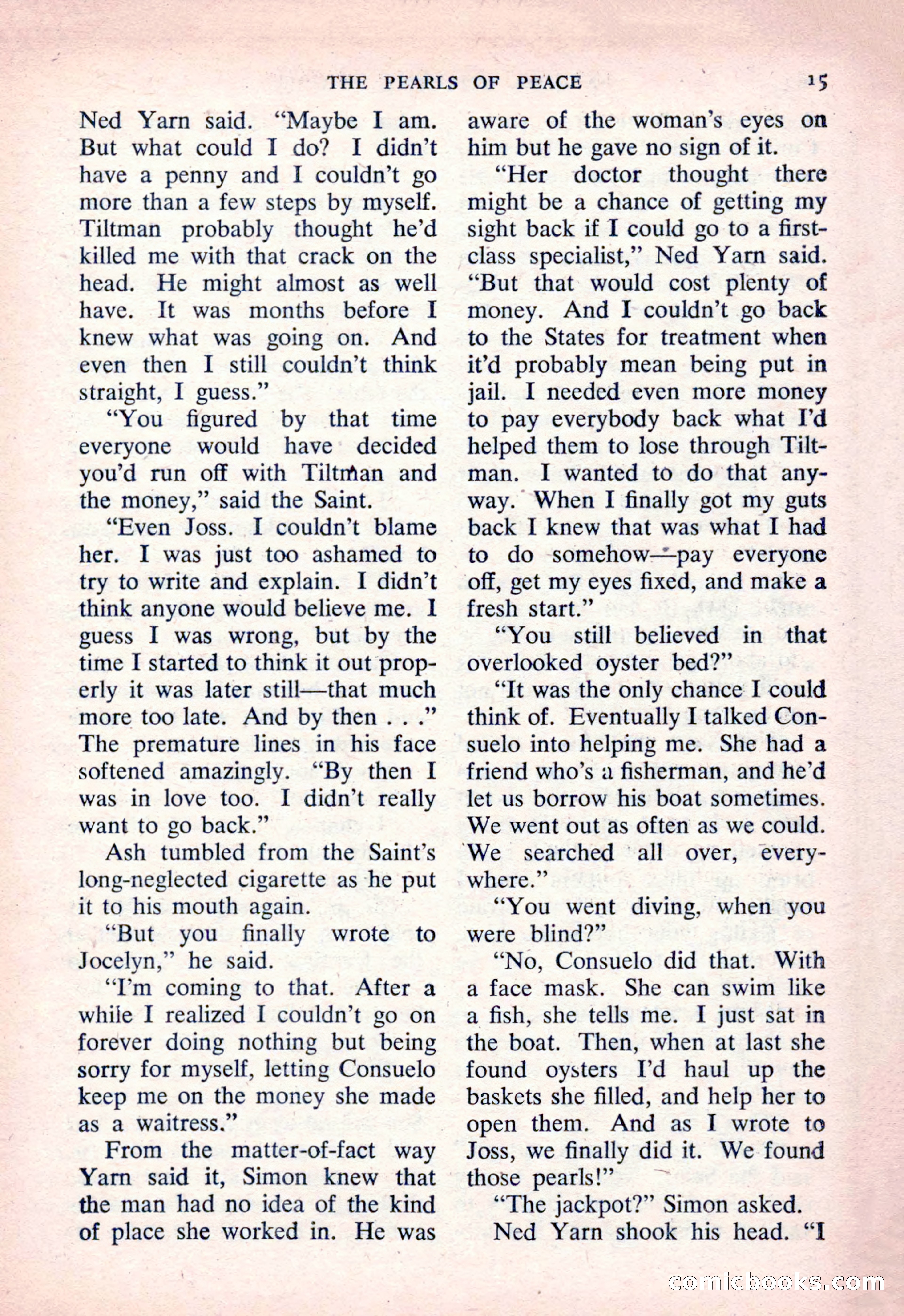 The Saint Detective Magazine, March 1954 — page 17 of 164