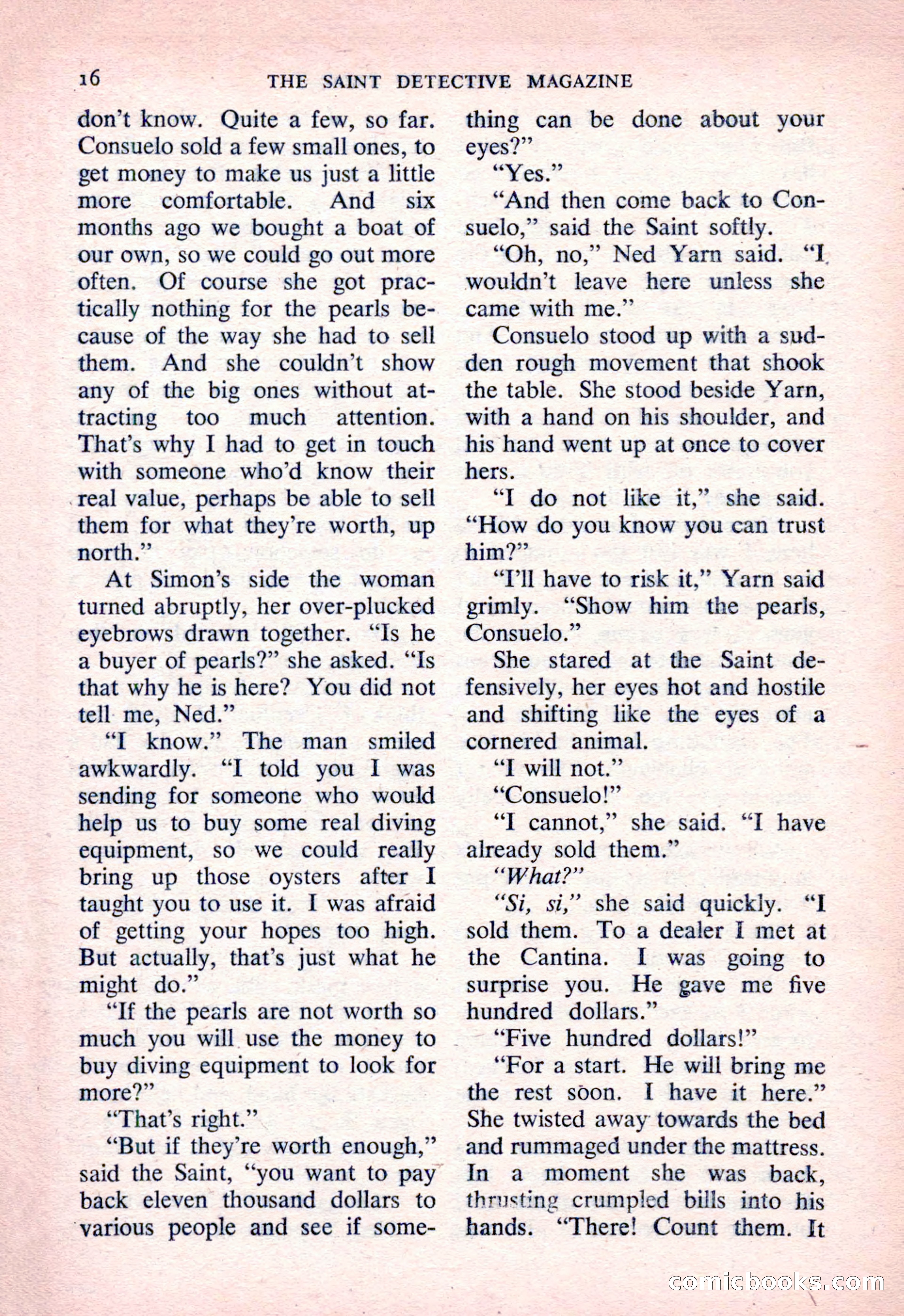 The Saint Detective Magazine, March 1954 — page 18 of 164
