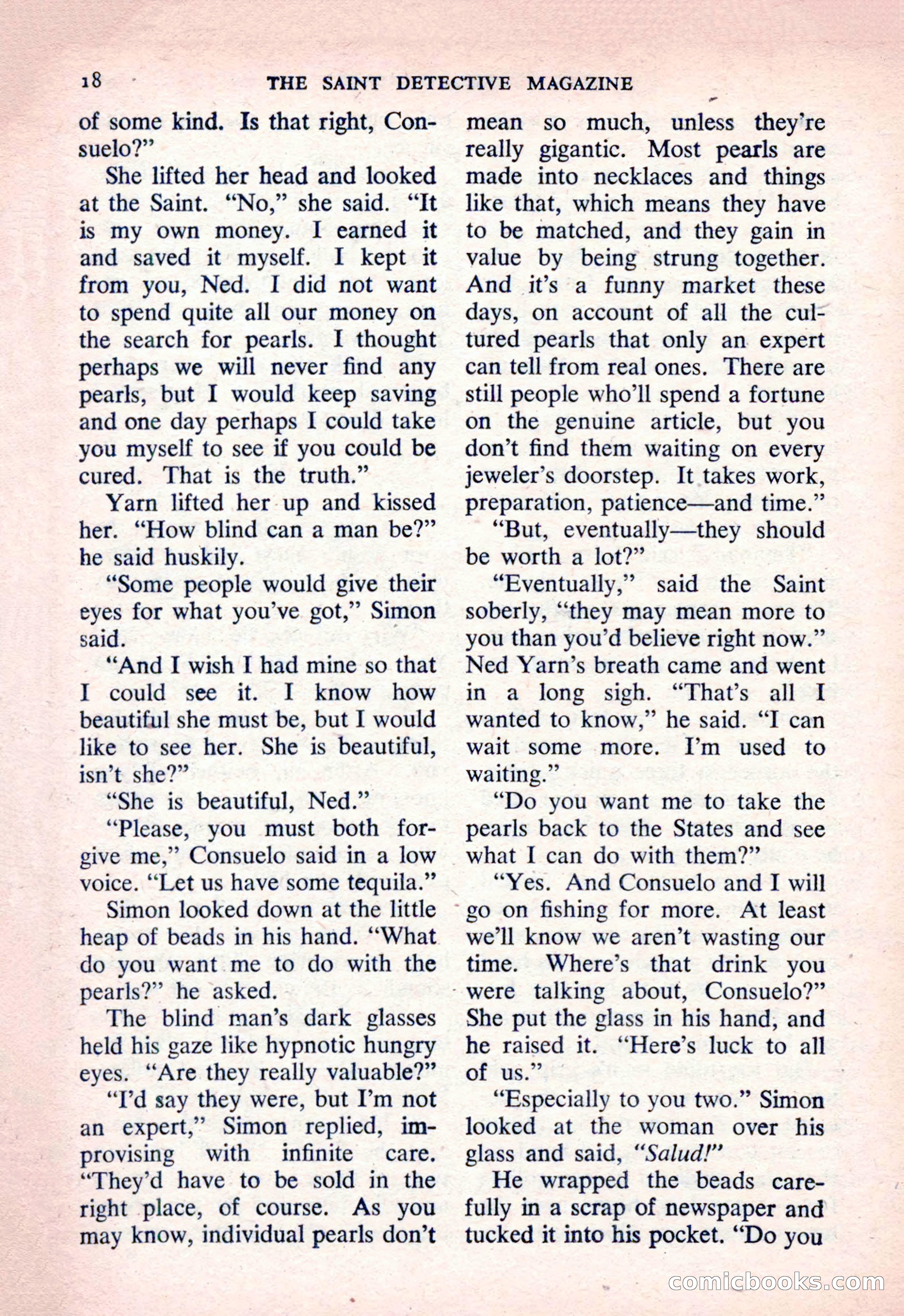 The Saint Detective Magazine, March 1954 — page 20 of 164