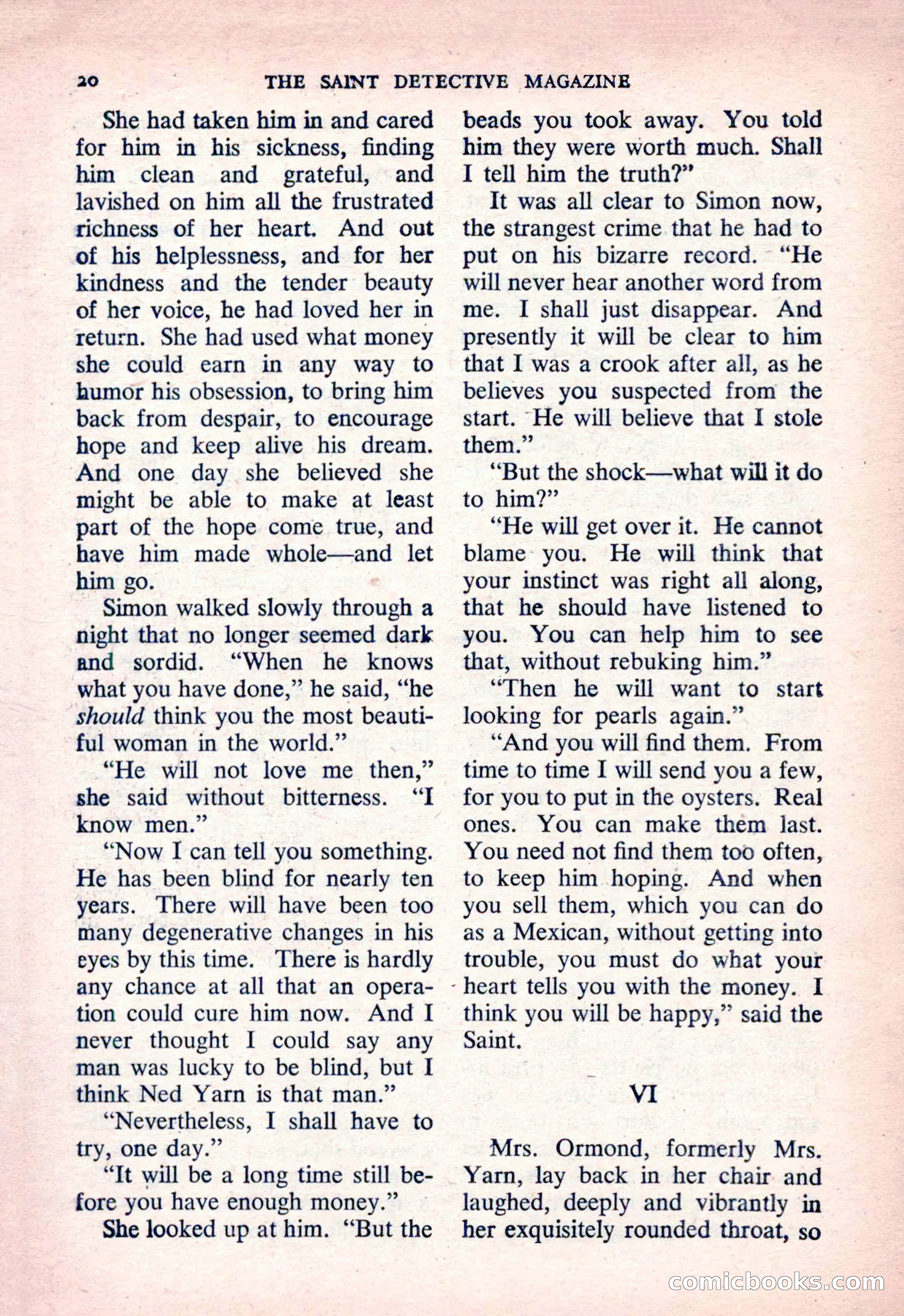The Saint Detective Magazine, March 1954 — page 22 of 164