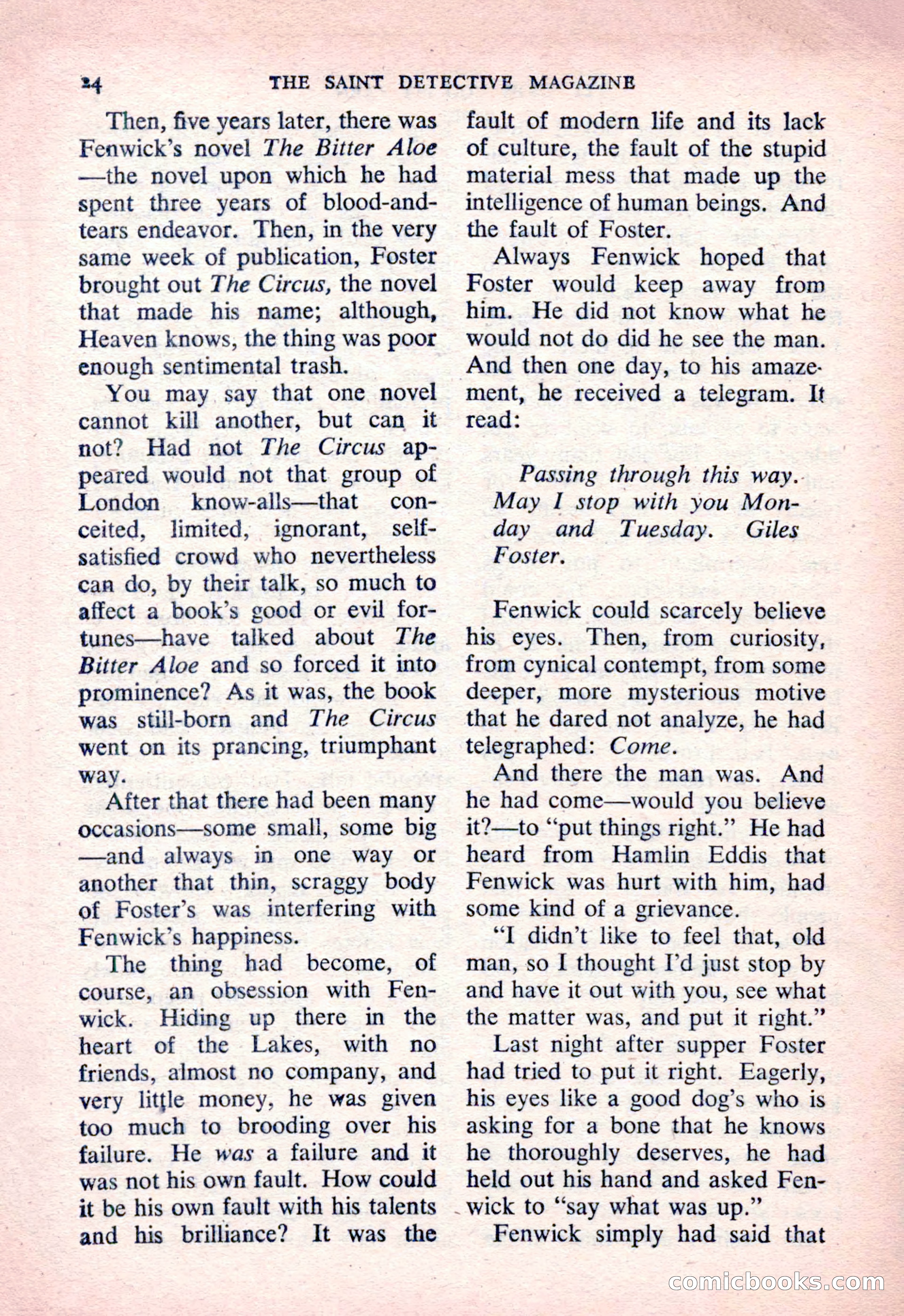The Saint Detective Magazine, March 1954 — page 26 of 164