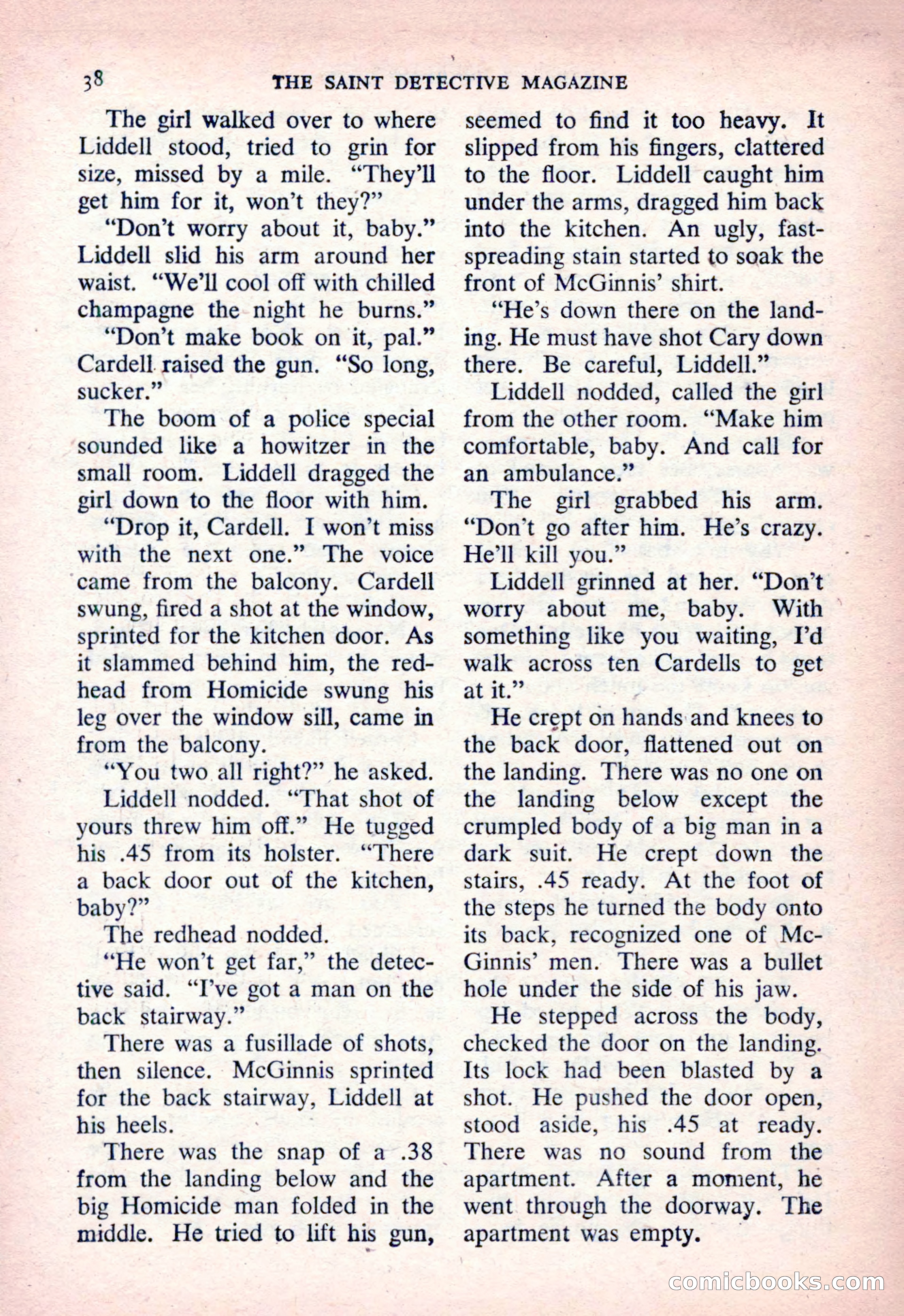 The Saint Detective Magazine, March 1954 — page 40 of 164