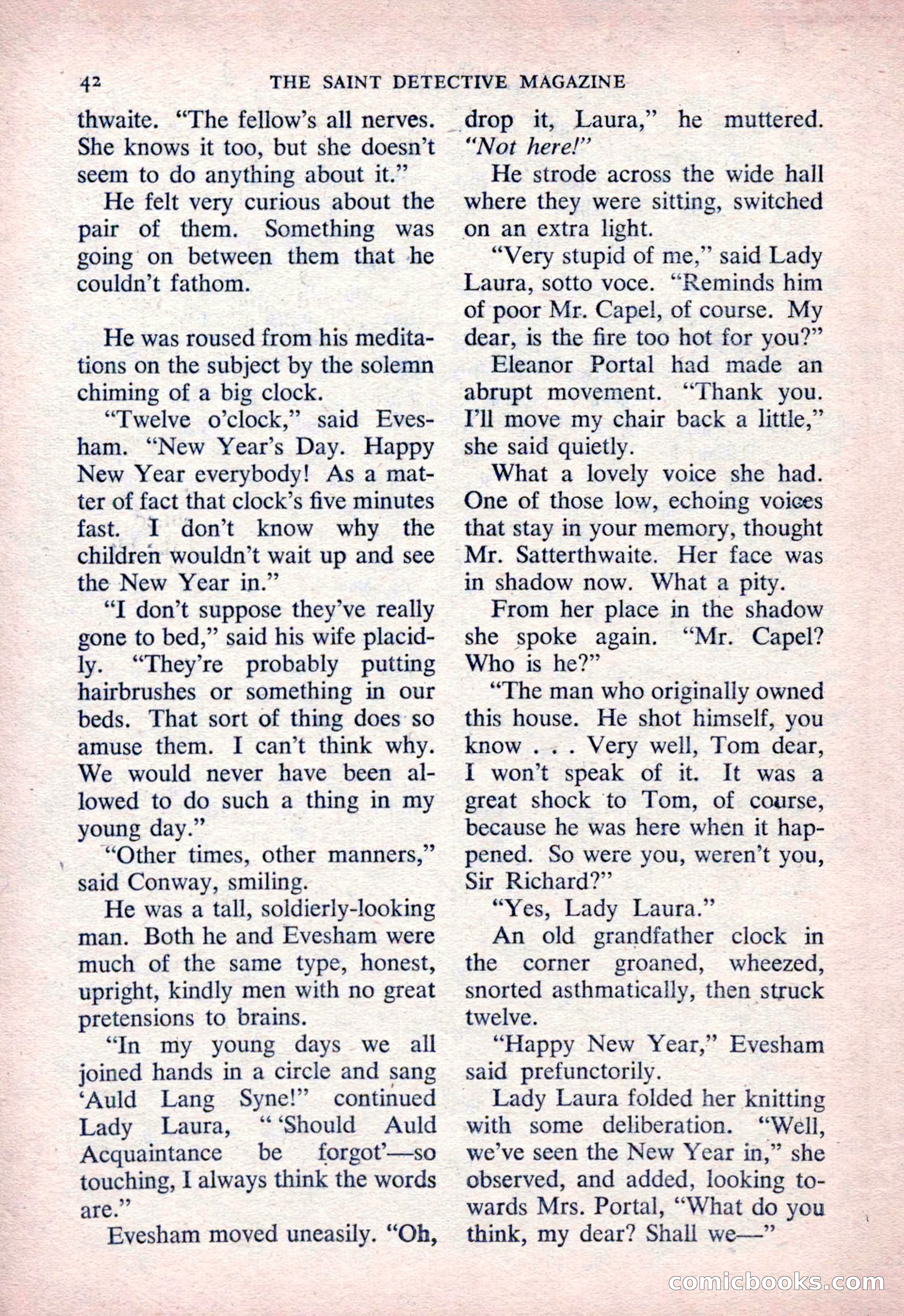 The Saint Detective Magazine, March 1954 — page 44 of 164
