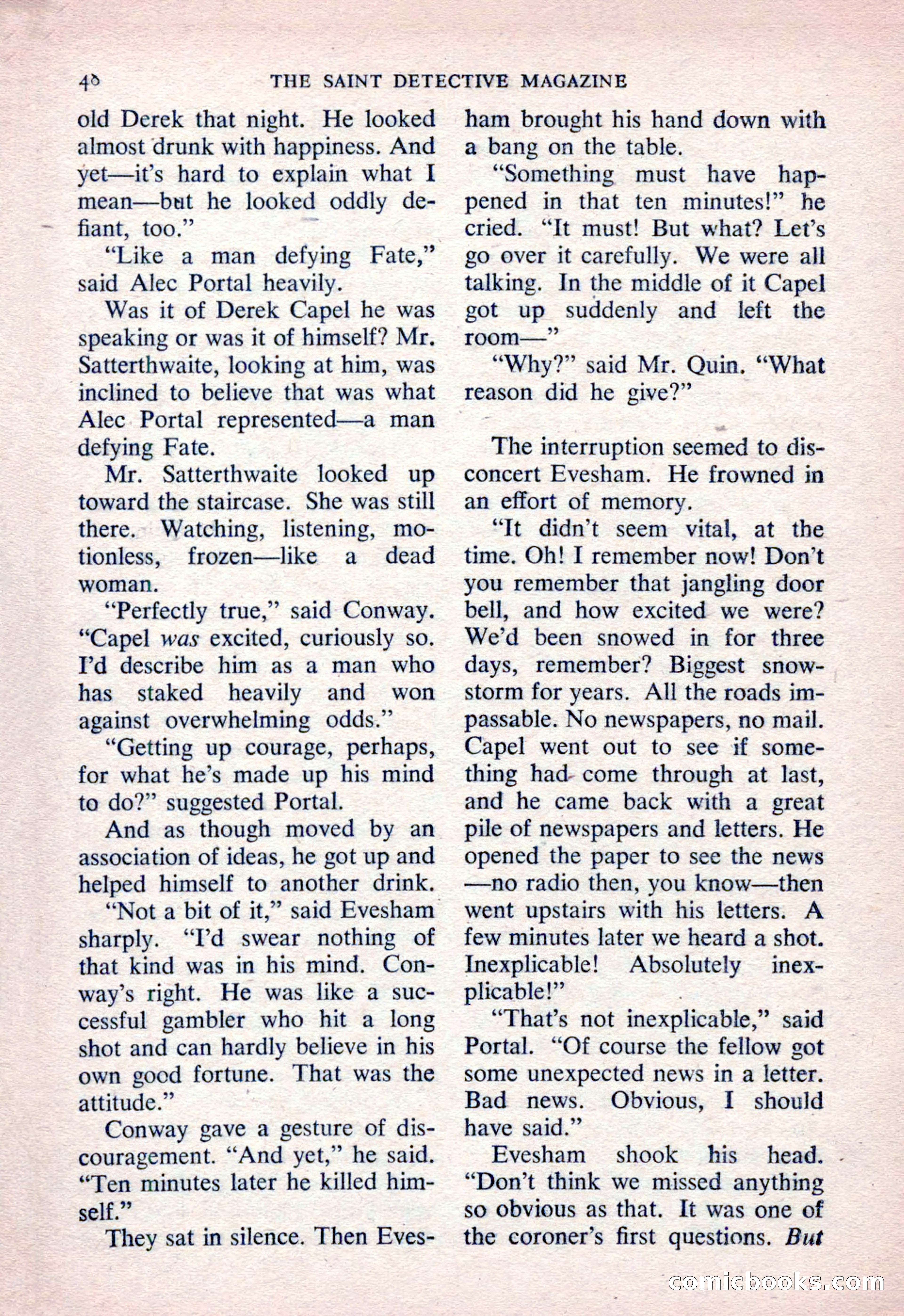 The Saint Detective Magazine, March 1954 — page 50 of 164