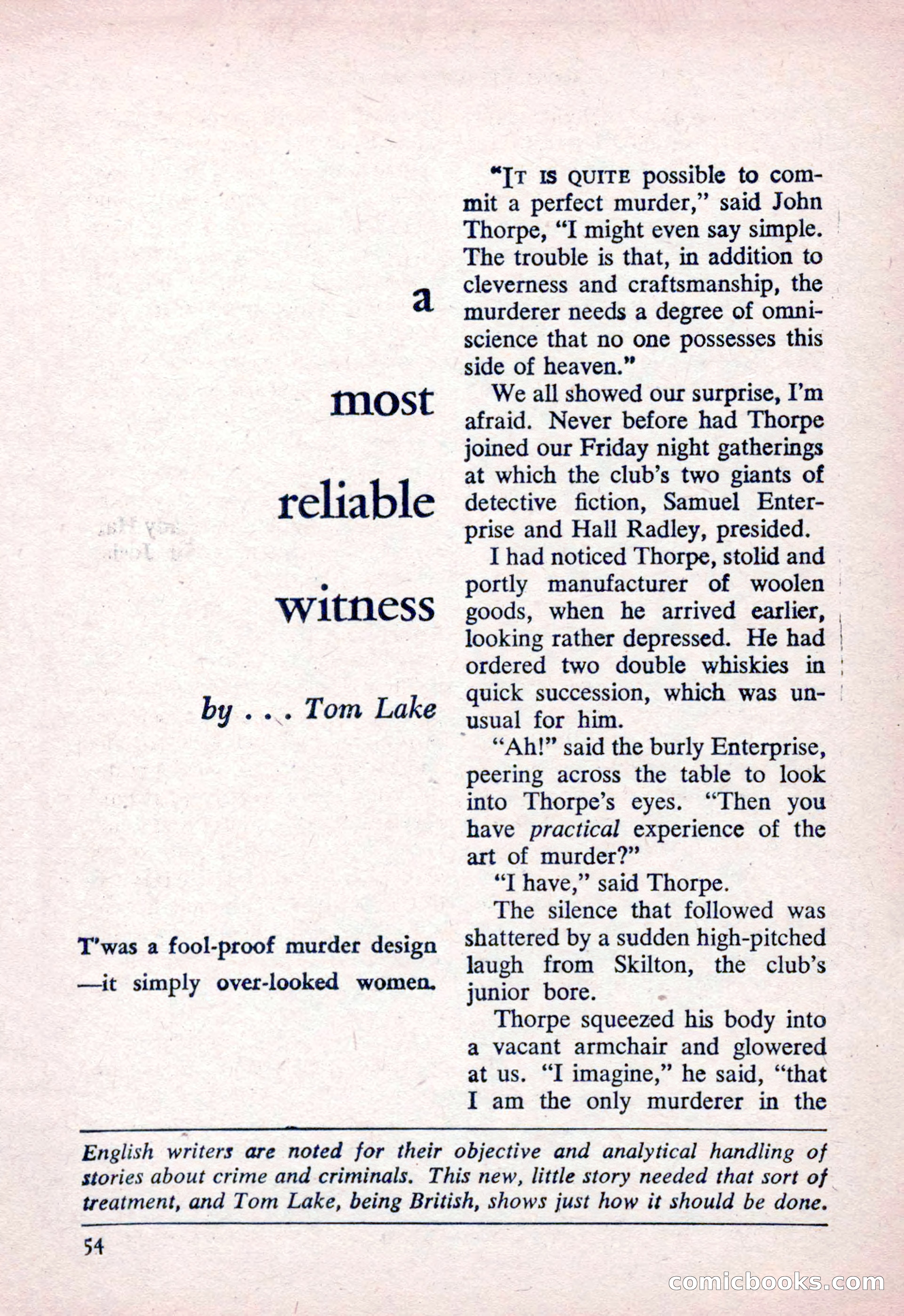 The Saint Detective Magazine, March 1954 — page 56 of 164
