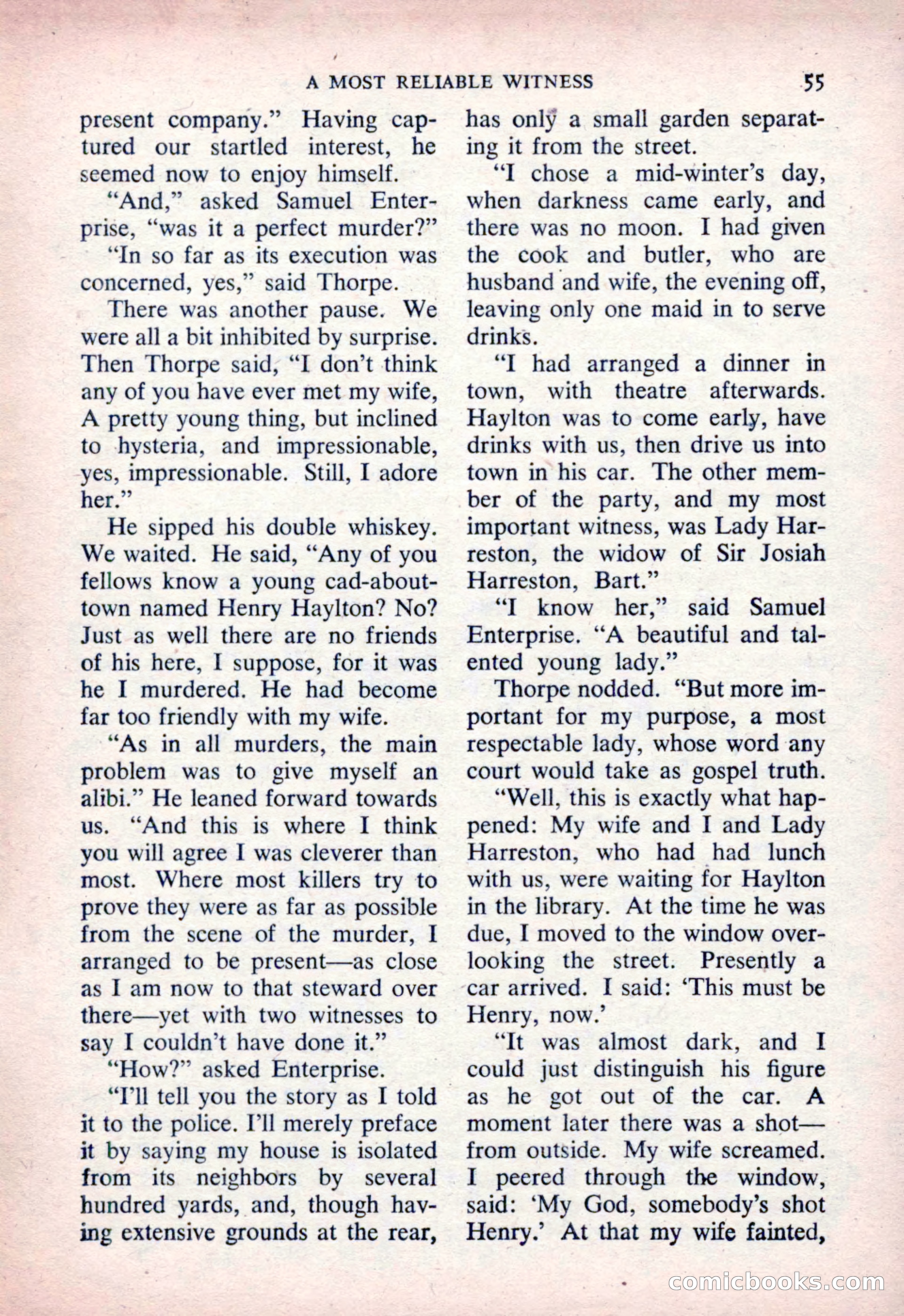 The Saint Detective Magazine, March 1954 — page 57 of 164