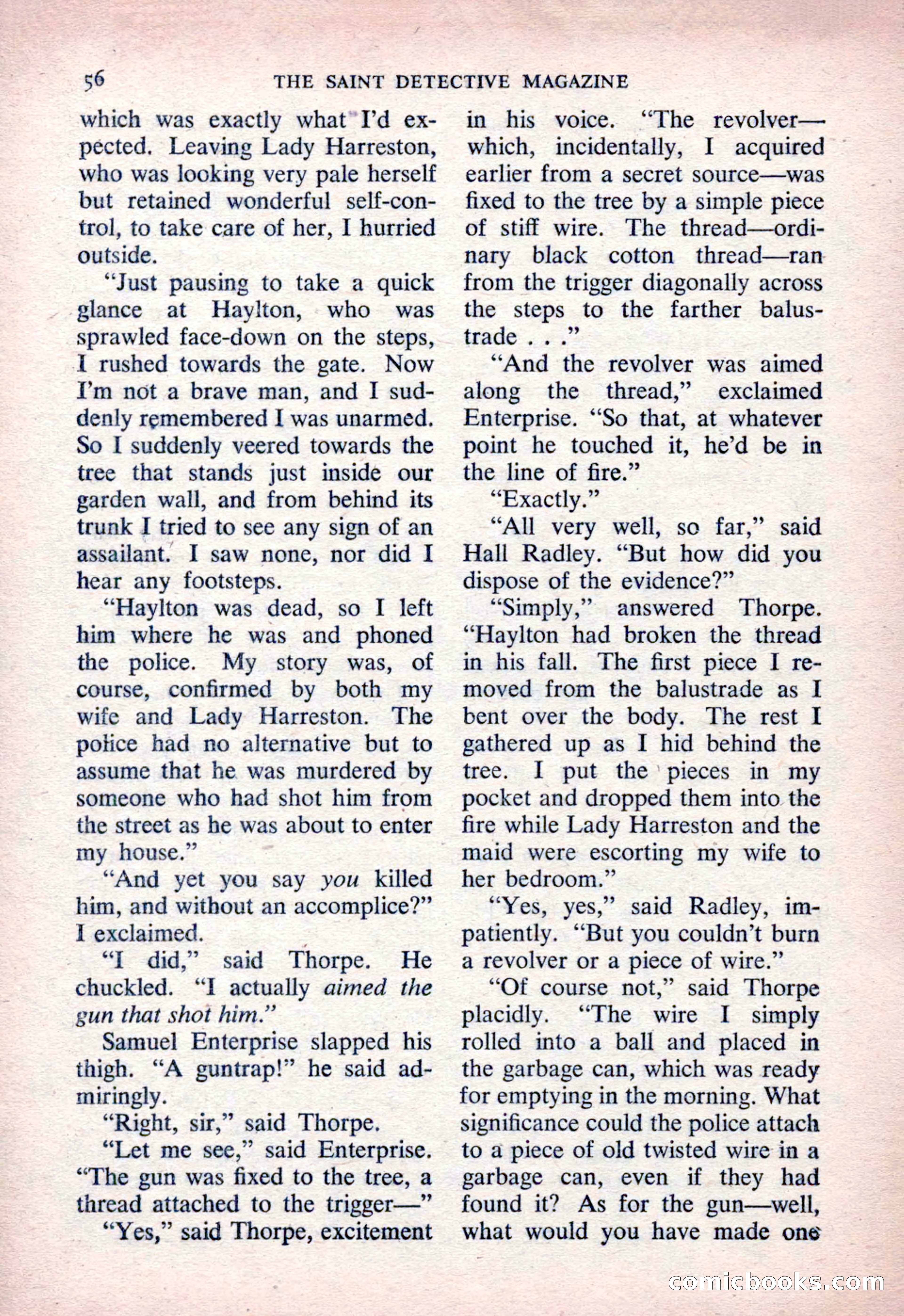 The Saint Detective Magazine, March 1954 — page 58 of 164