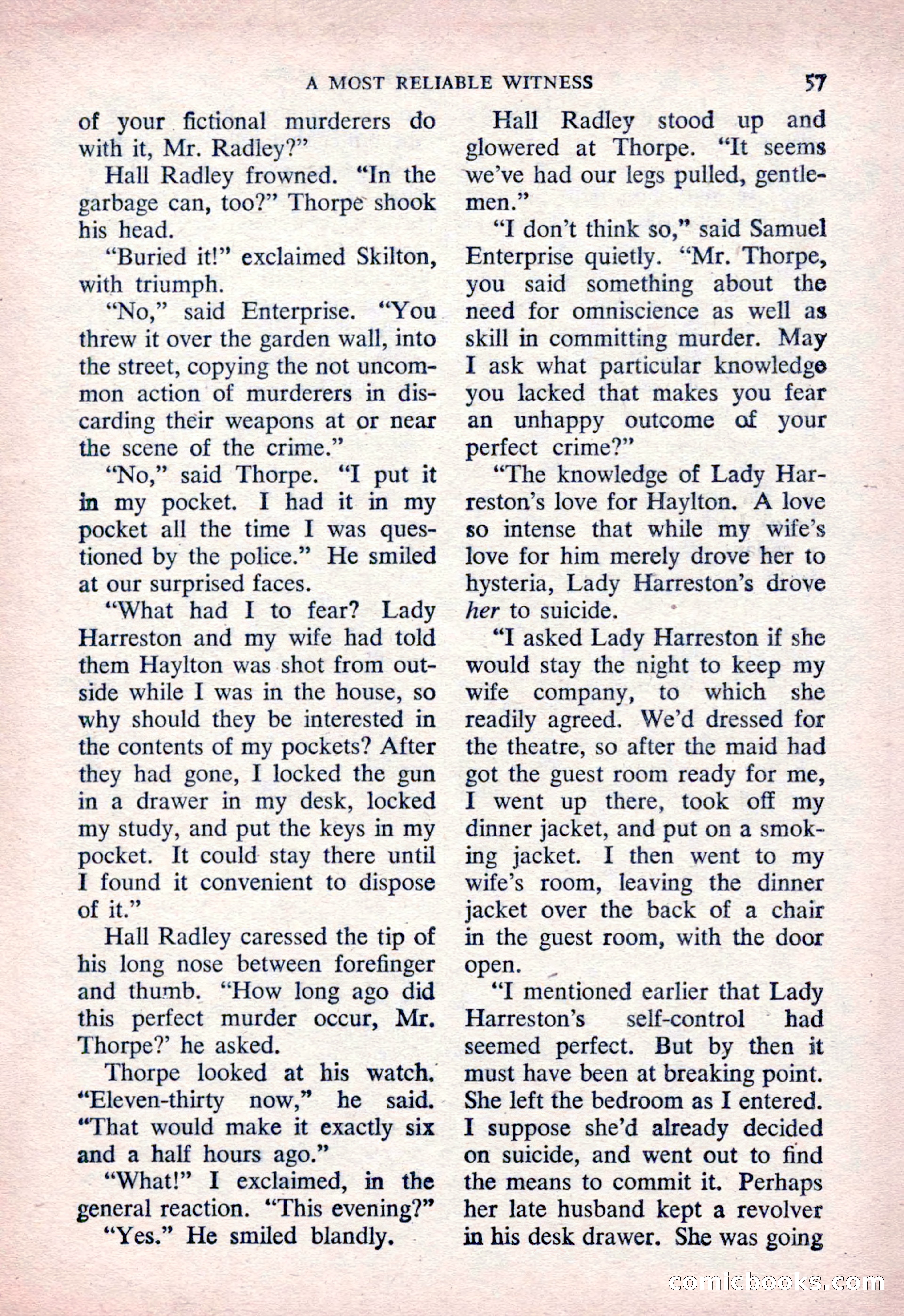 The Saint Detective Magazine, March 1954 — page 59 of 164