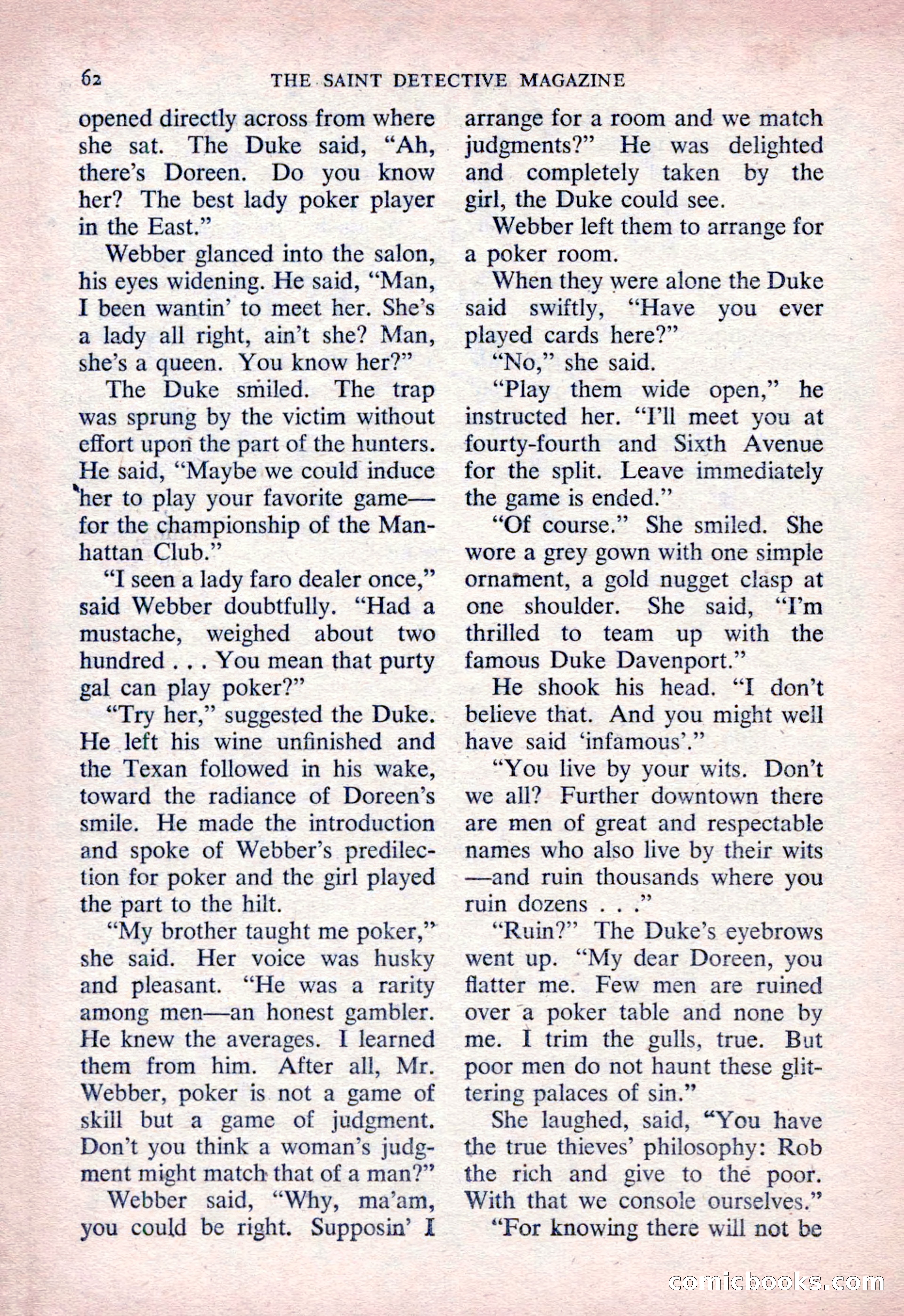 The Saint Detective Magazine, March 1954 — page 64 of 164