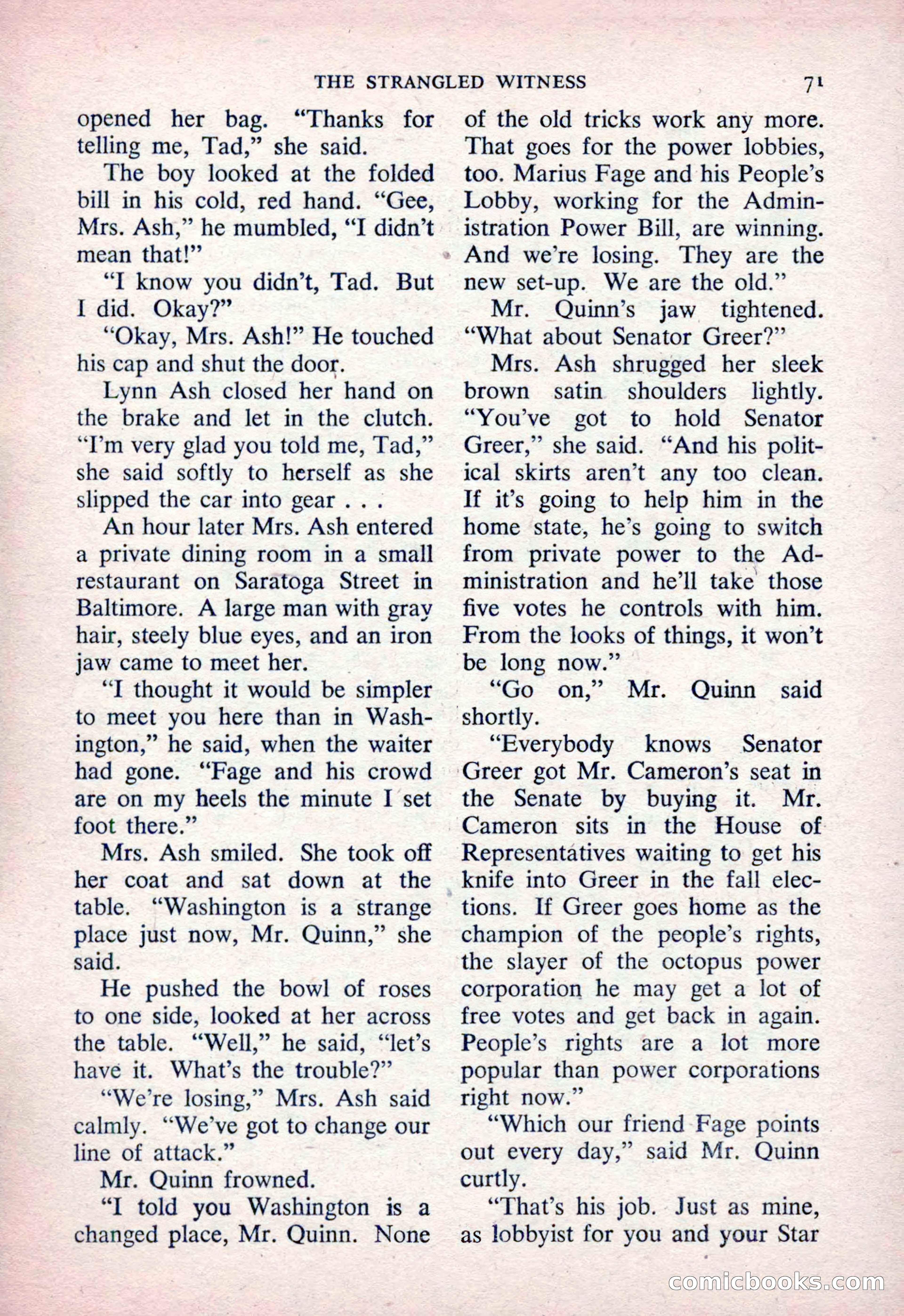 The Saint Detective Magazine, March 1954 — page 73 of 164
