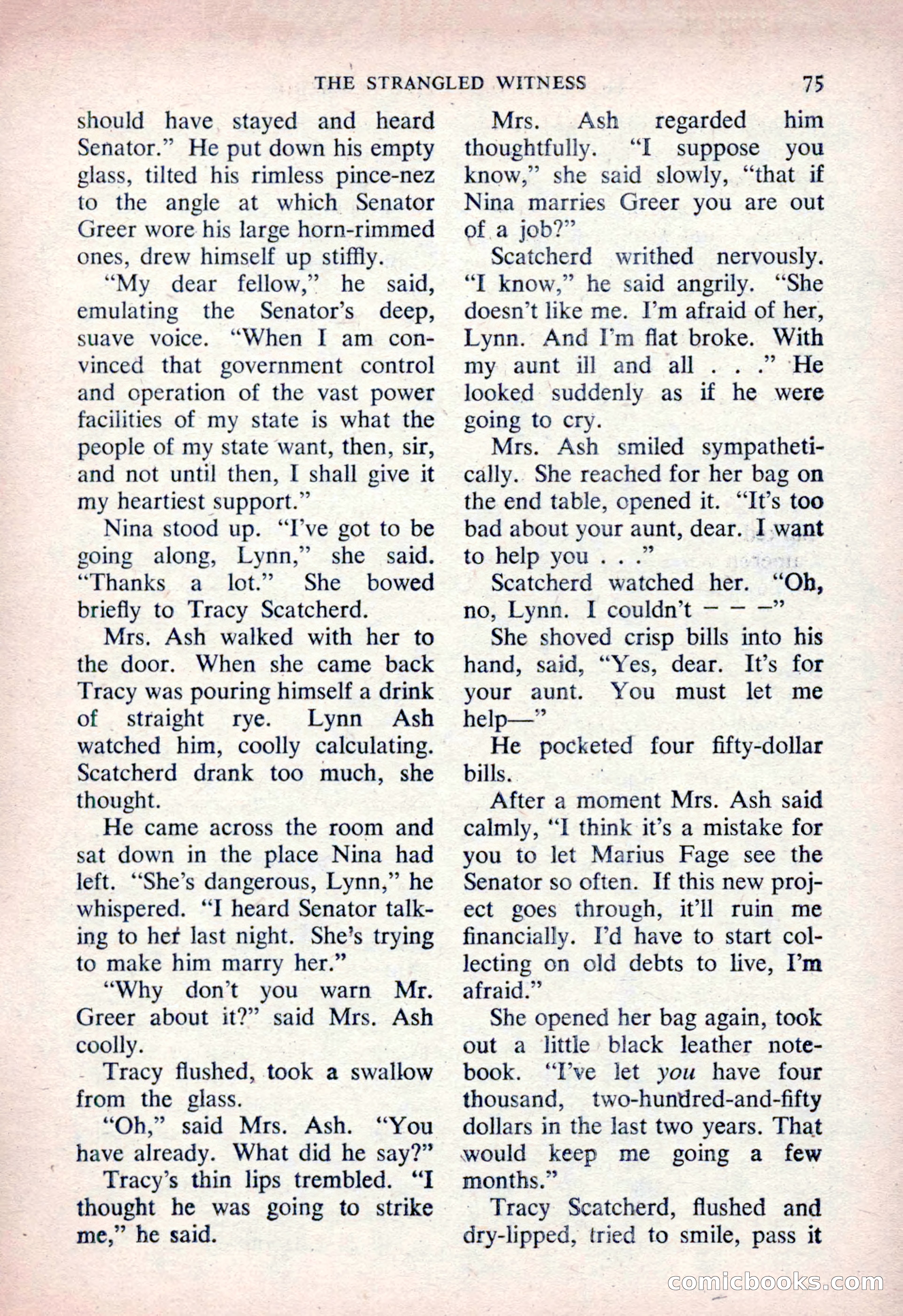 The Saint Detective Magazine, March 1954 — page 77 of 164