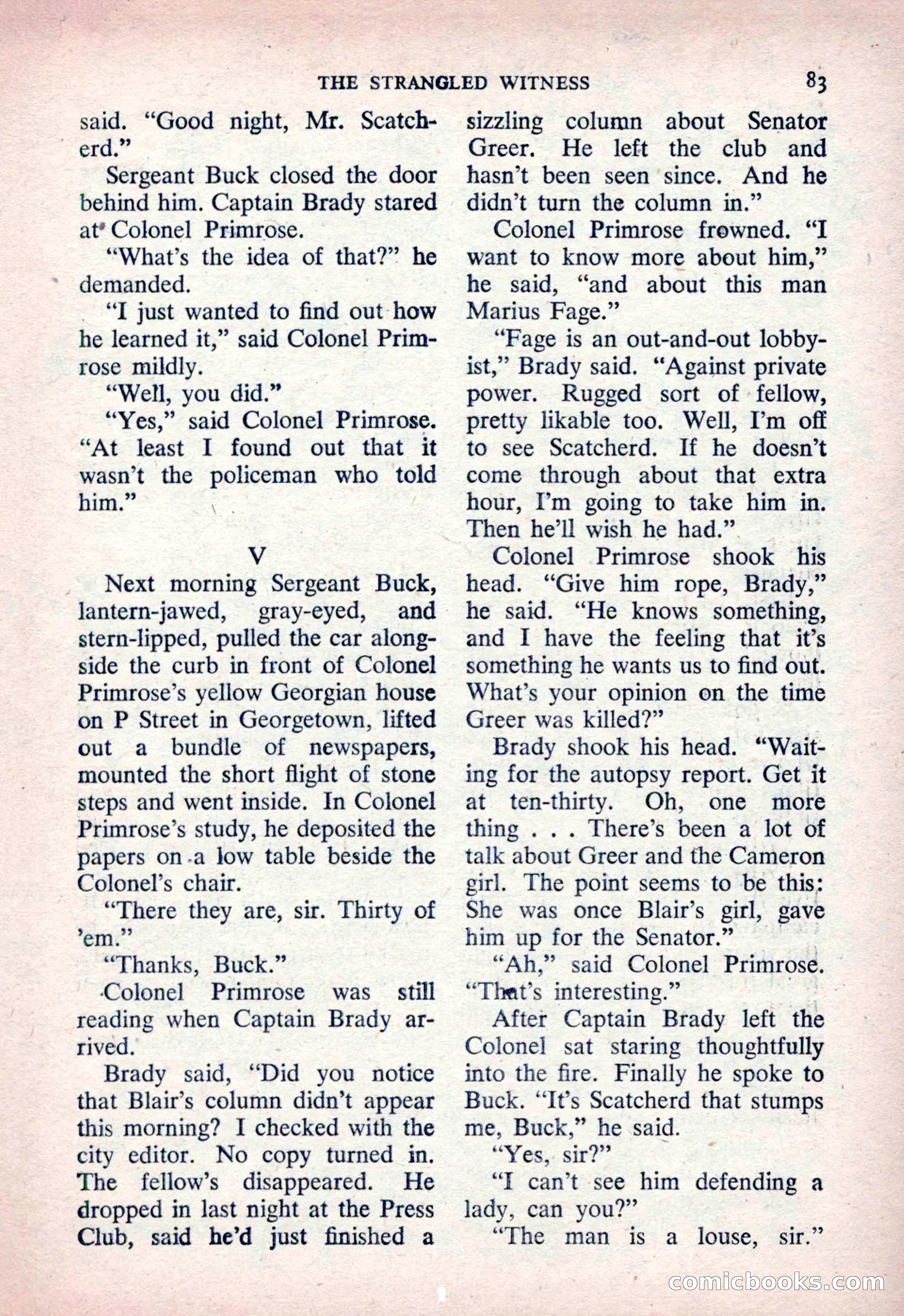 The Saint Detective Magazine, March 1954 — page 85 of 164