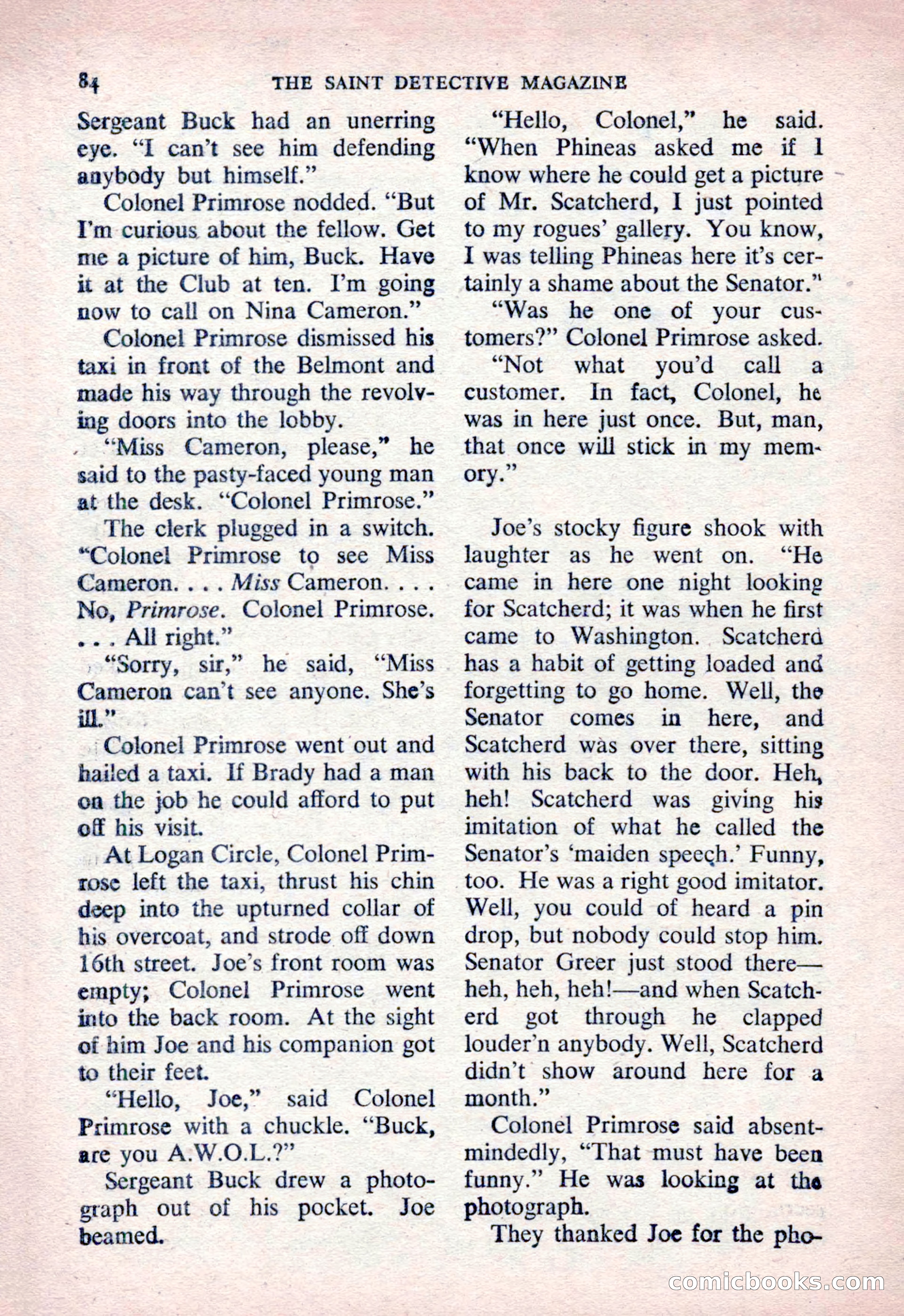 The Saint Detective Magazine, March 1954 — page 86 of 164
