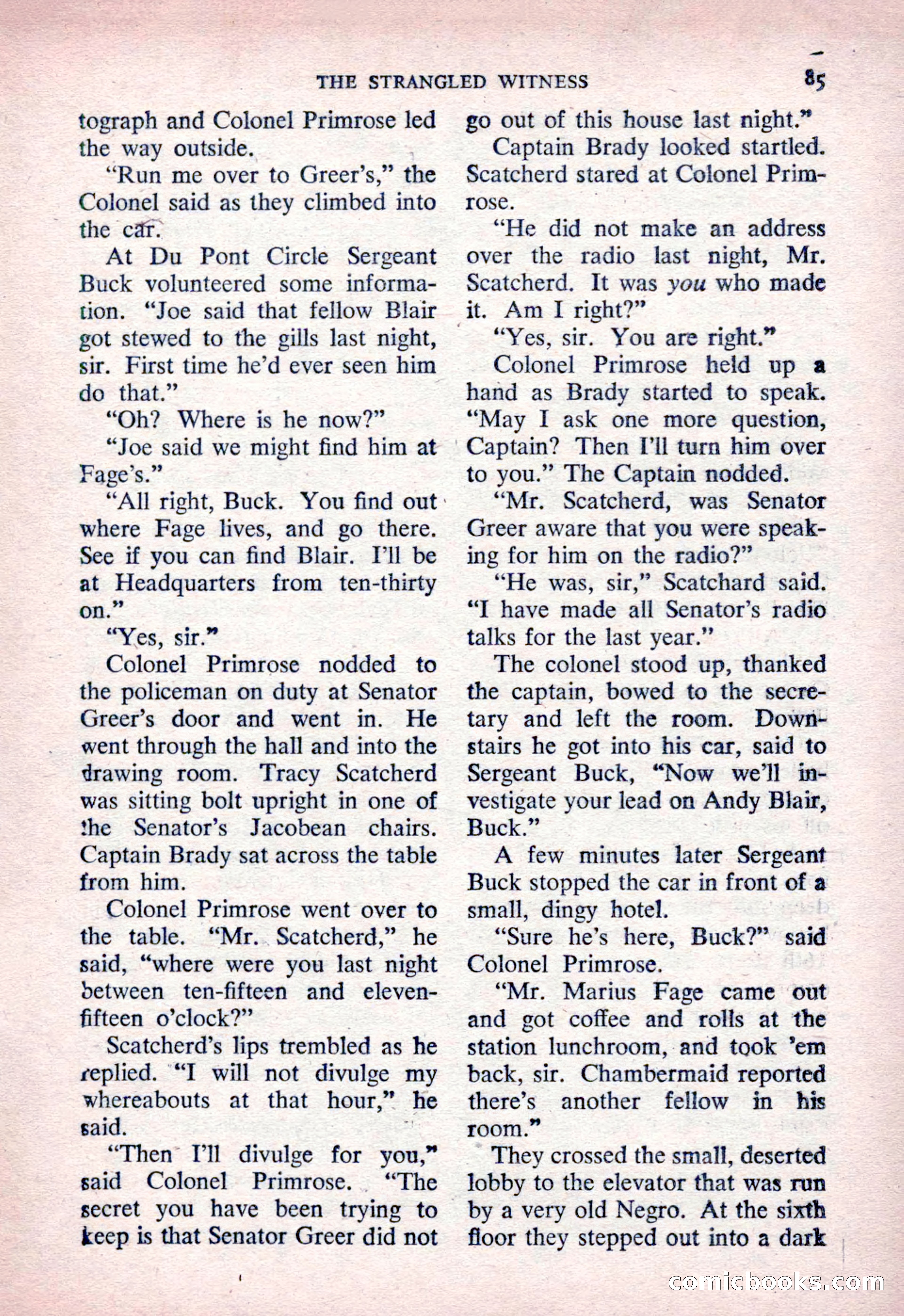 The Saint Detective Magazine, March 1954 — page 87 of 164