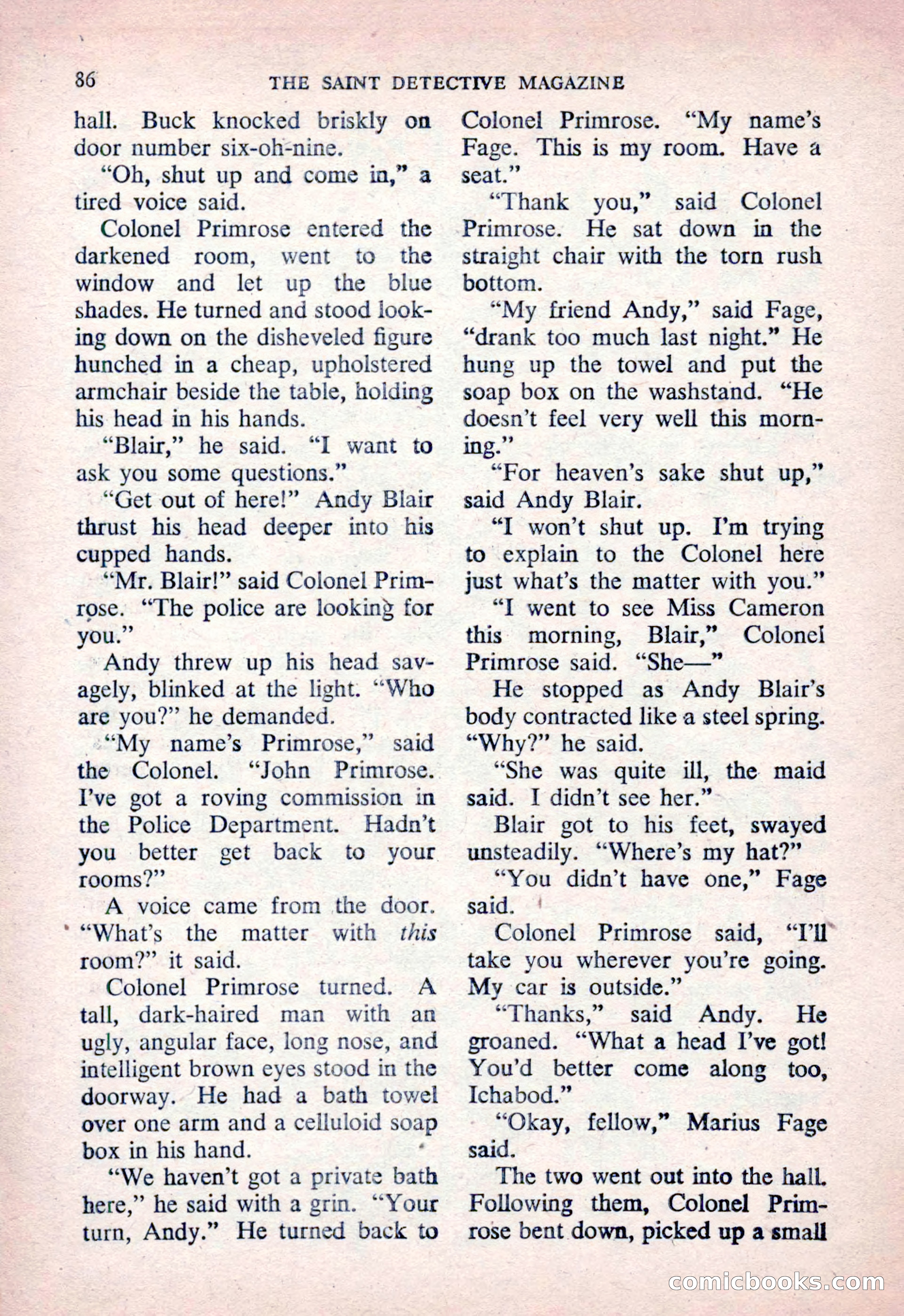 The Saint Detective Magazine, March 1954 — page 88 of 164