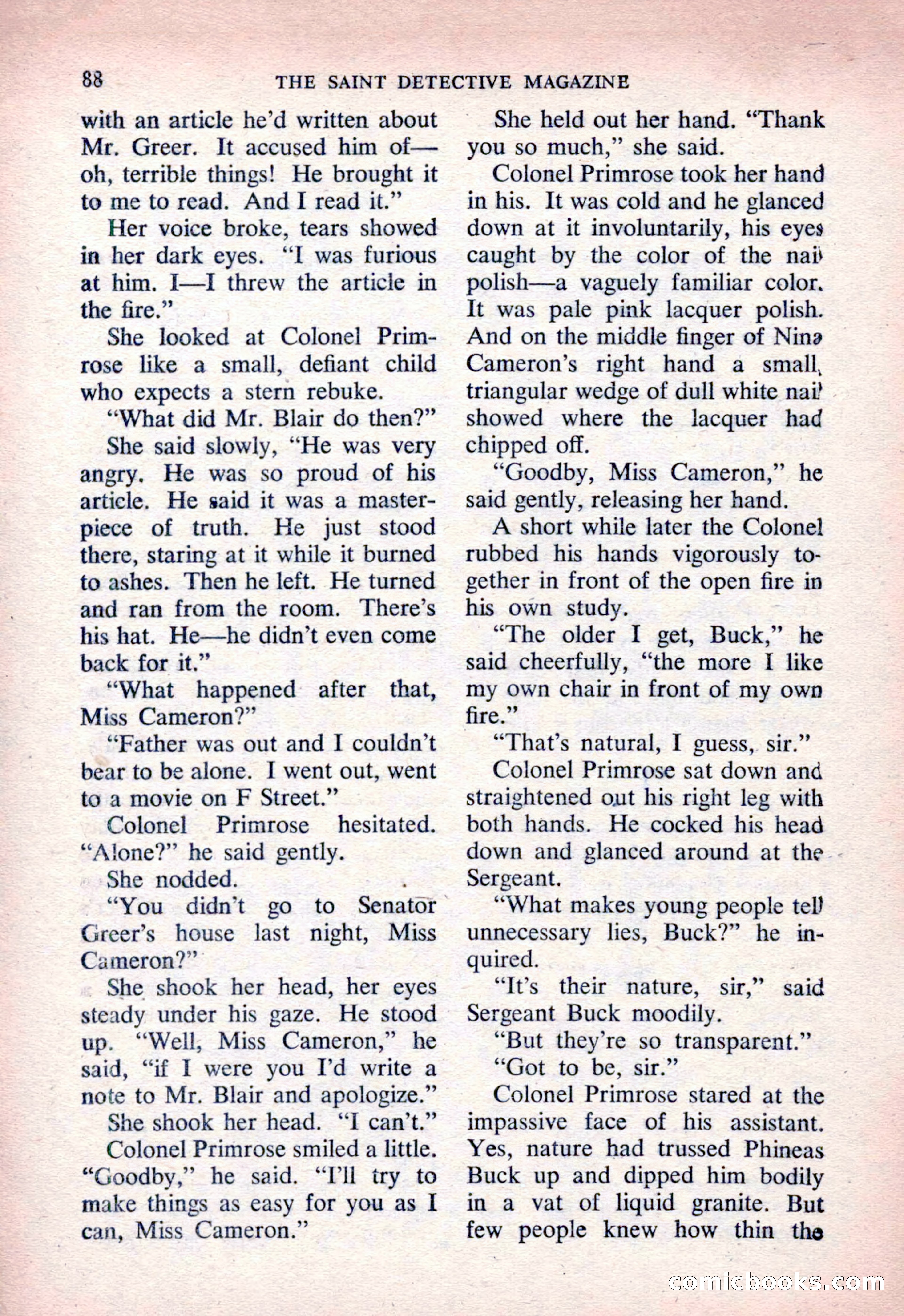 The Saint Detective Magazine, March 1954 — page 90 of 164