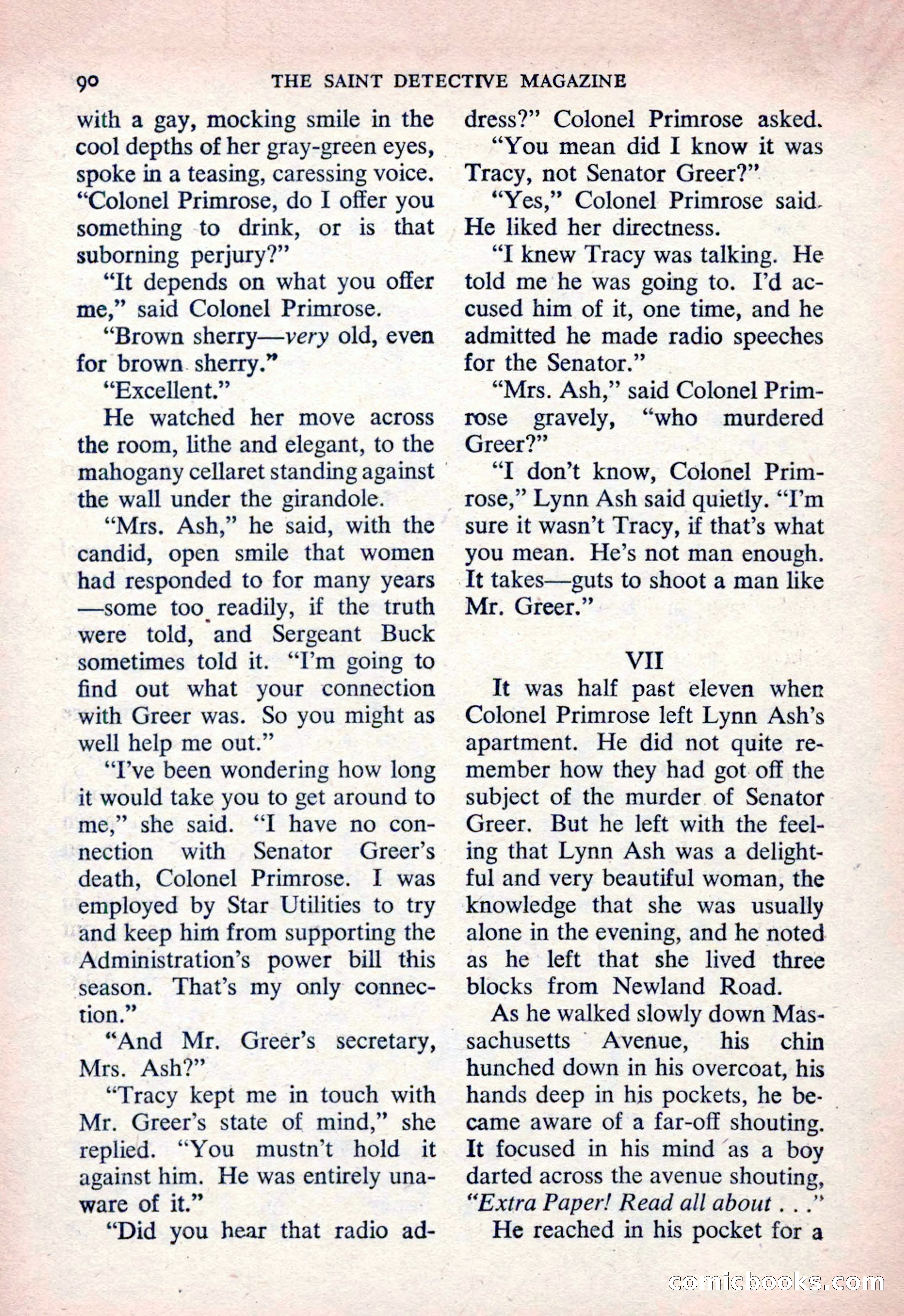 The Saint Detective Magazine, March 1954 — page 92 of 164