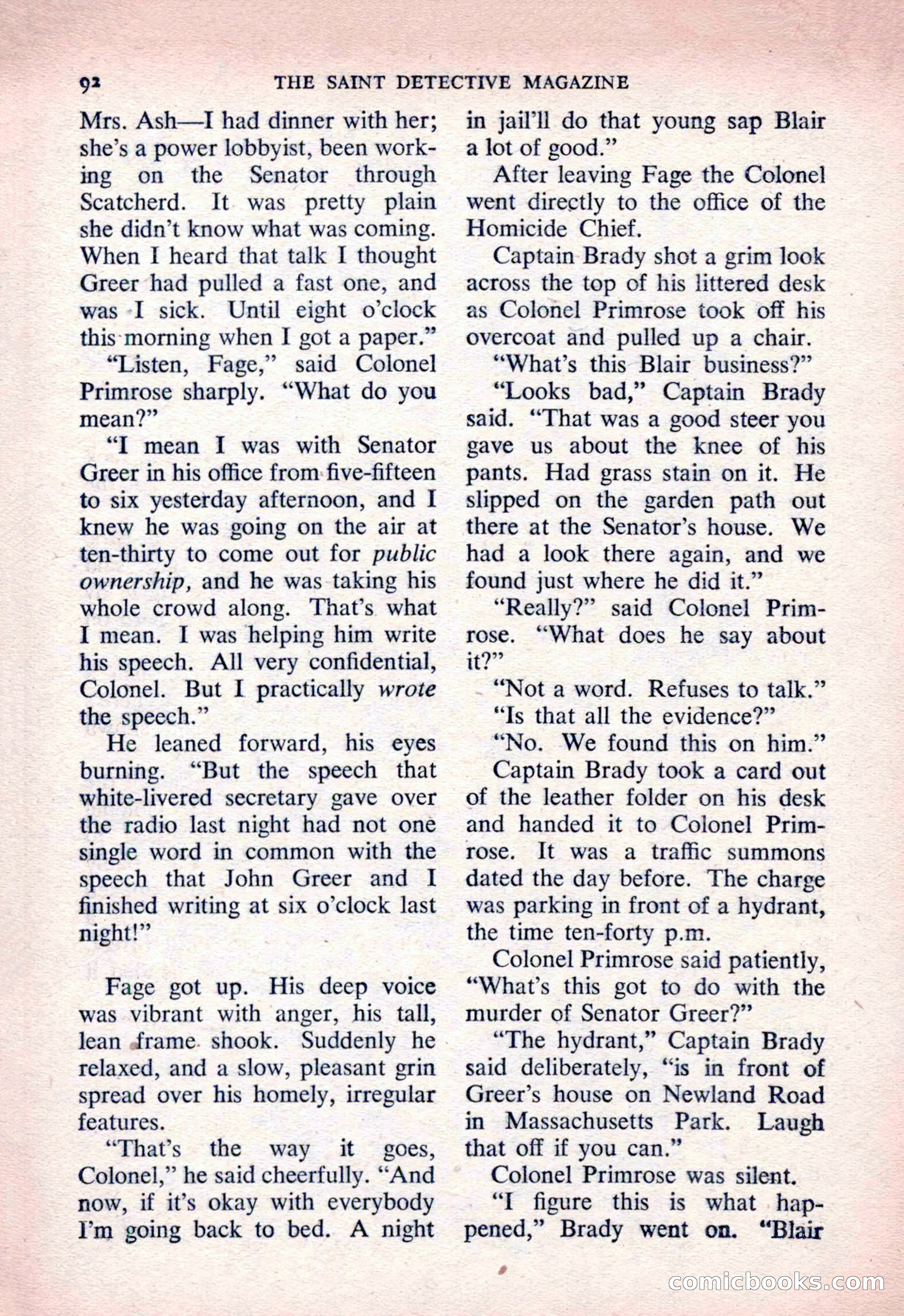 The Saint Detective Magazine, March 1954 — page 94 of 164
