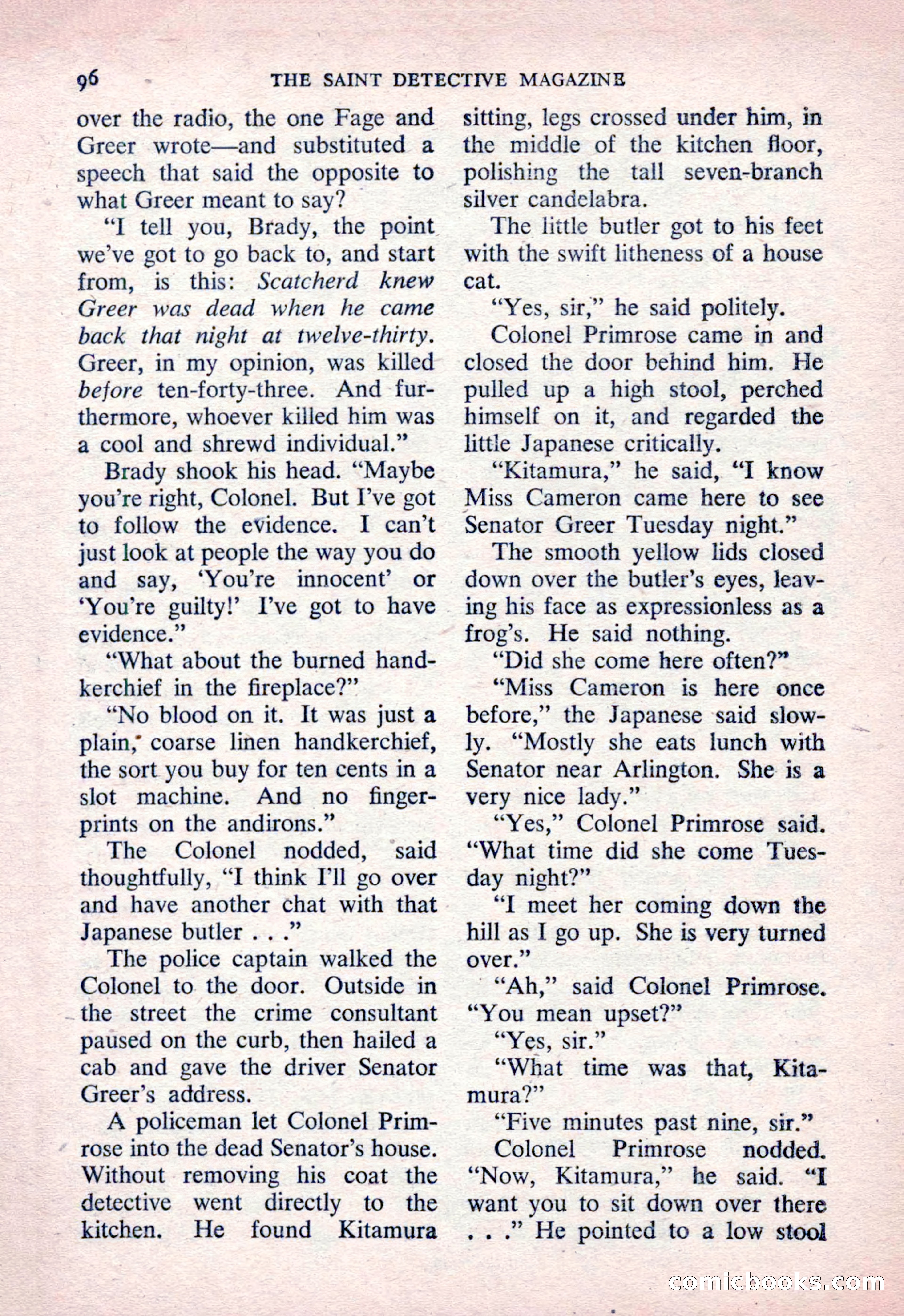 The Saint Detective Magazine, March 1954 — page 98 of 164