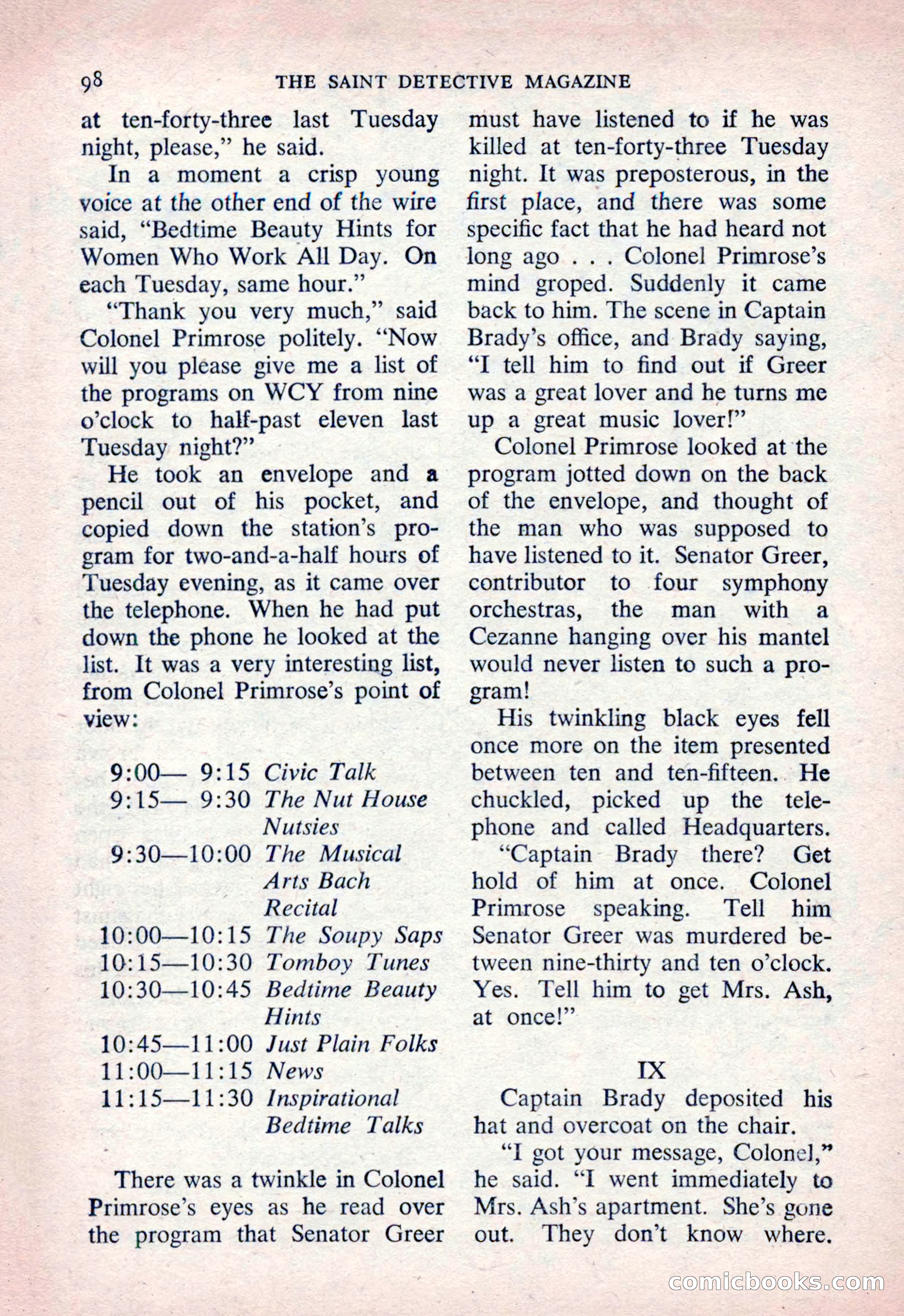 The Saint Detective Magazine, March 1954 — page 100 of 164
