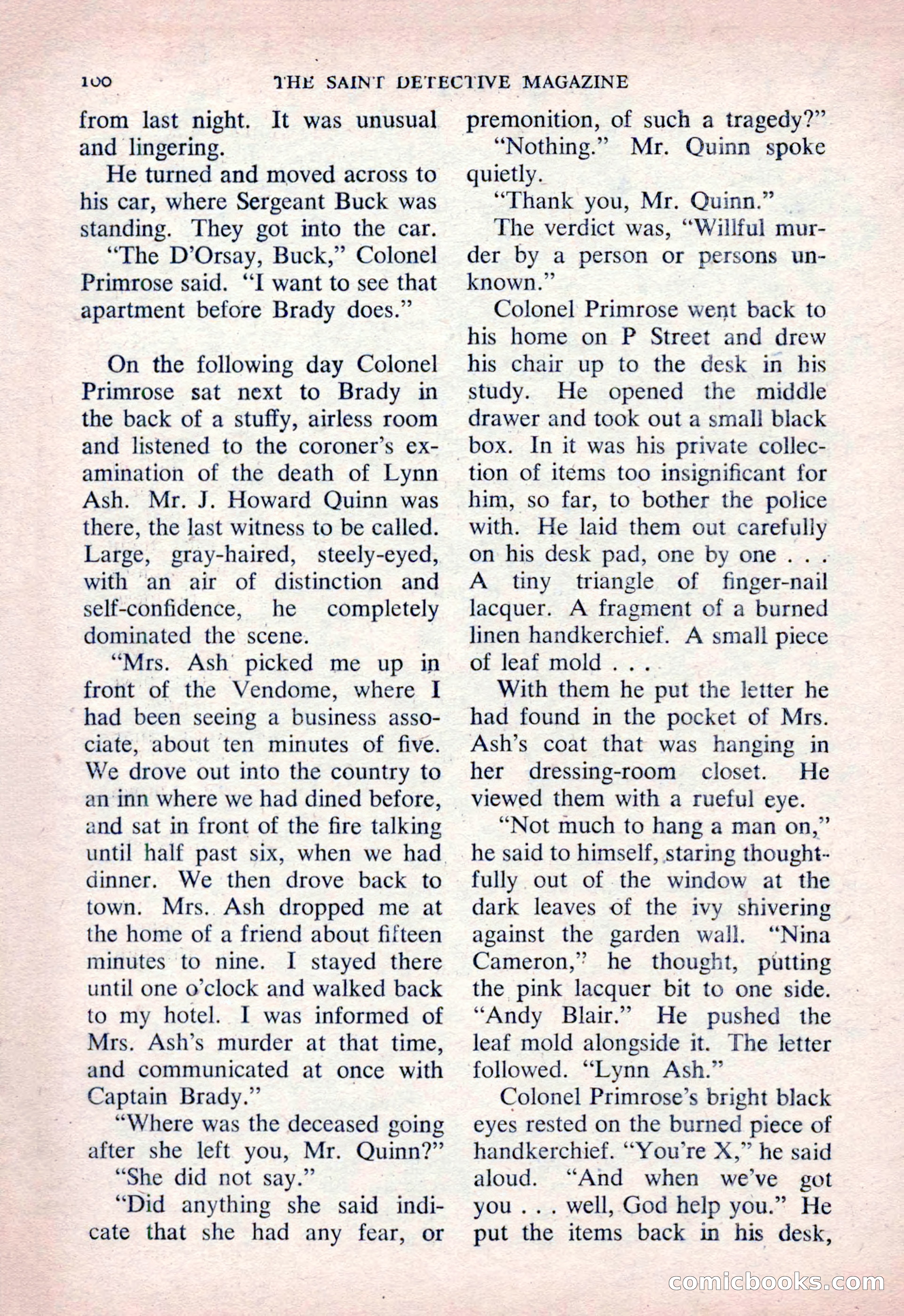 The Saint Detective Magazine, March 1954 — page 102 of 164