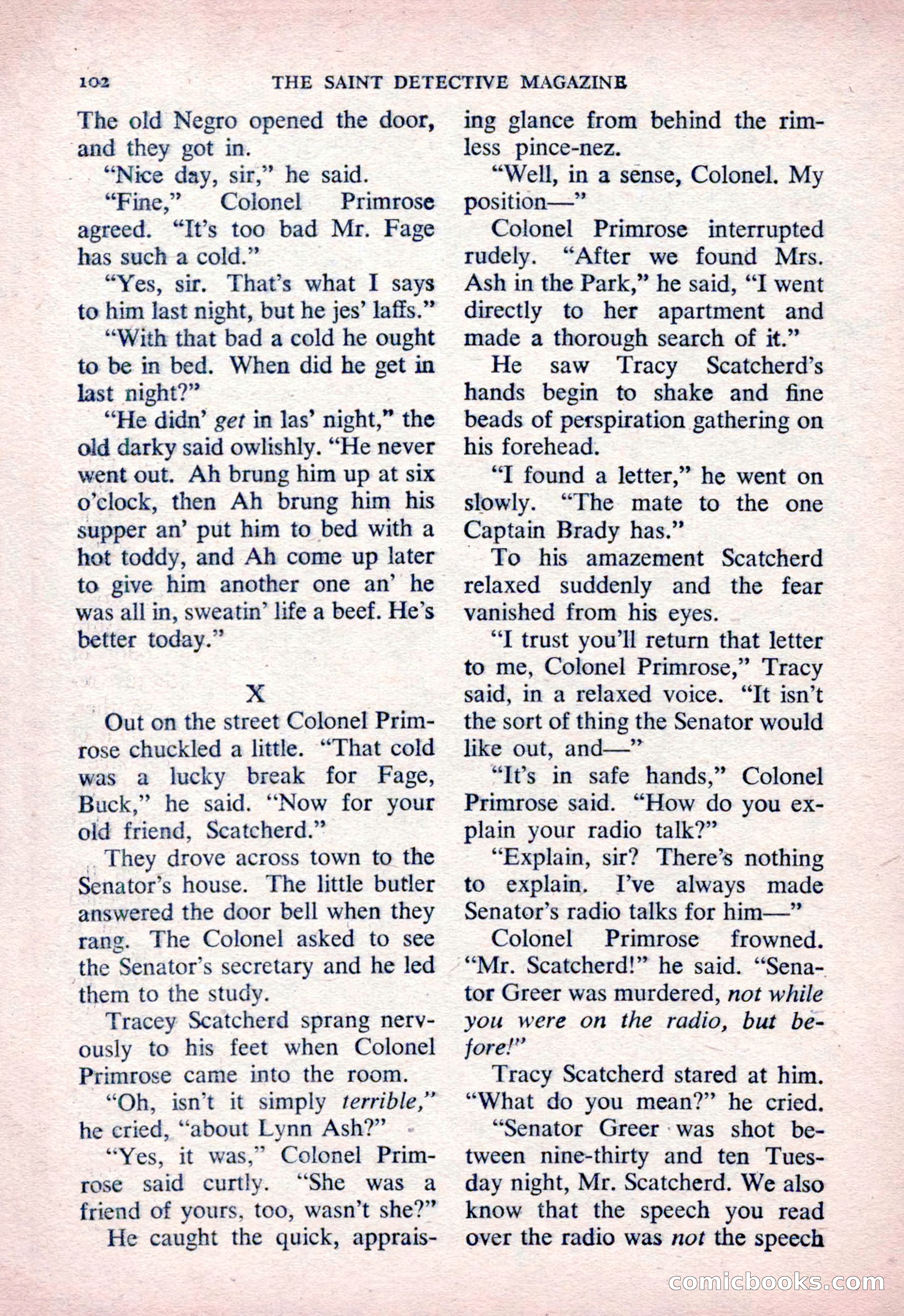 The Saint Detective Magazine, March 1954 — page 104 of 164