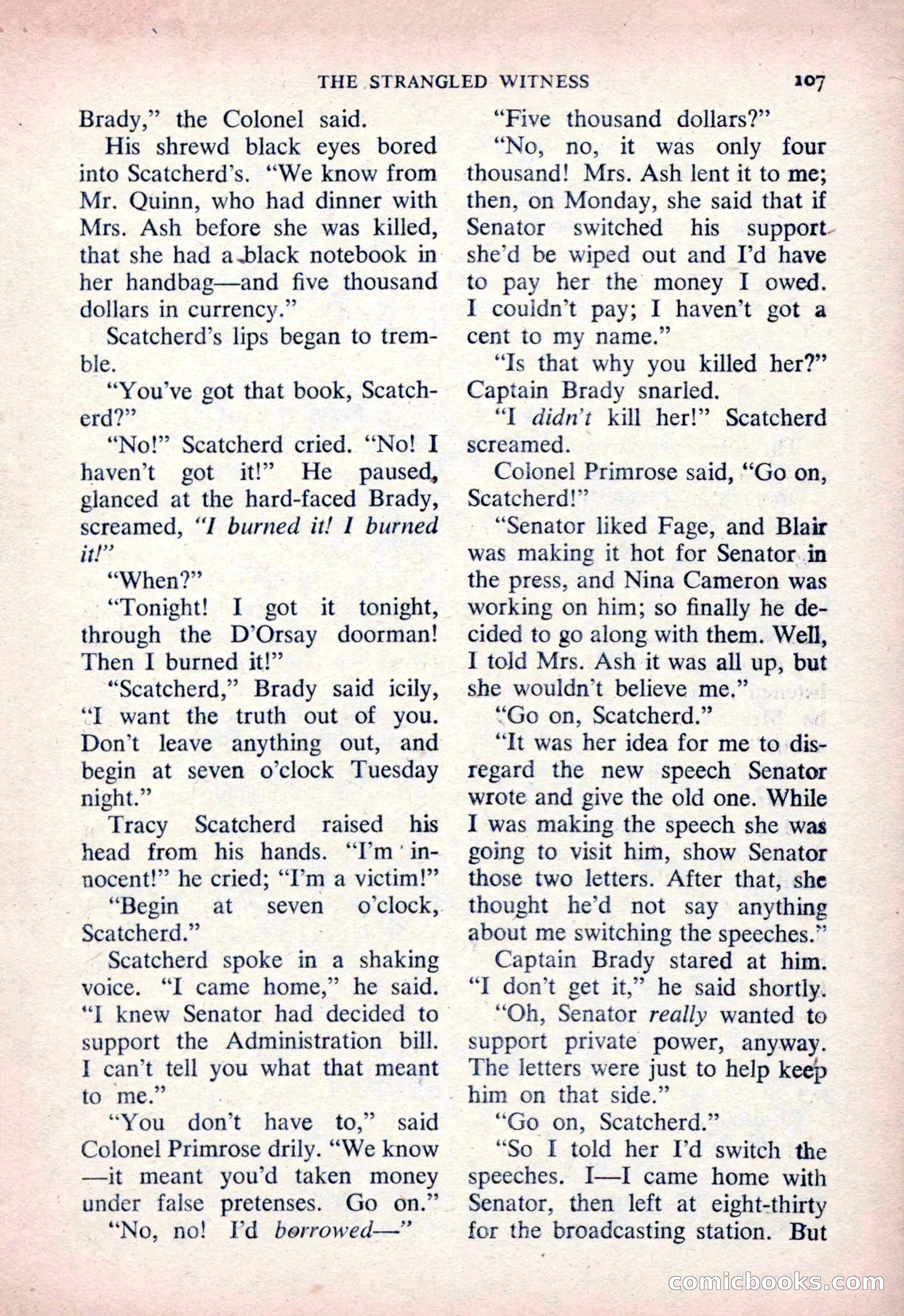 The Saint Detective Magazine, March 1954 — page 109 of 164