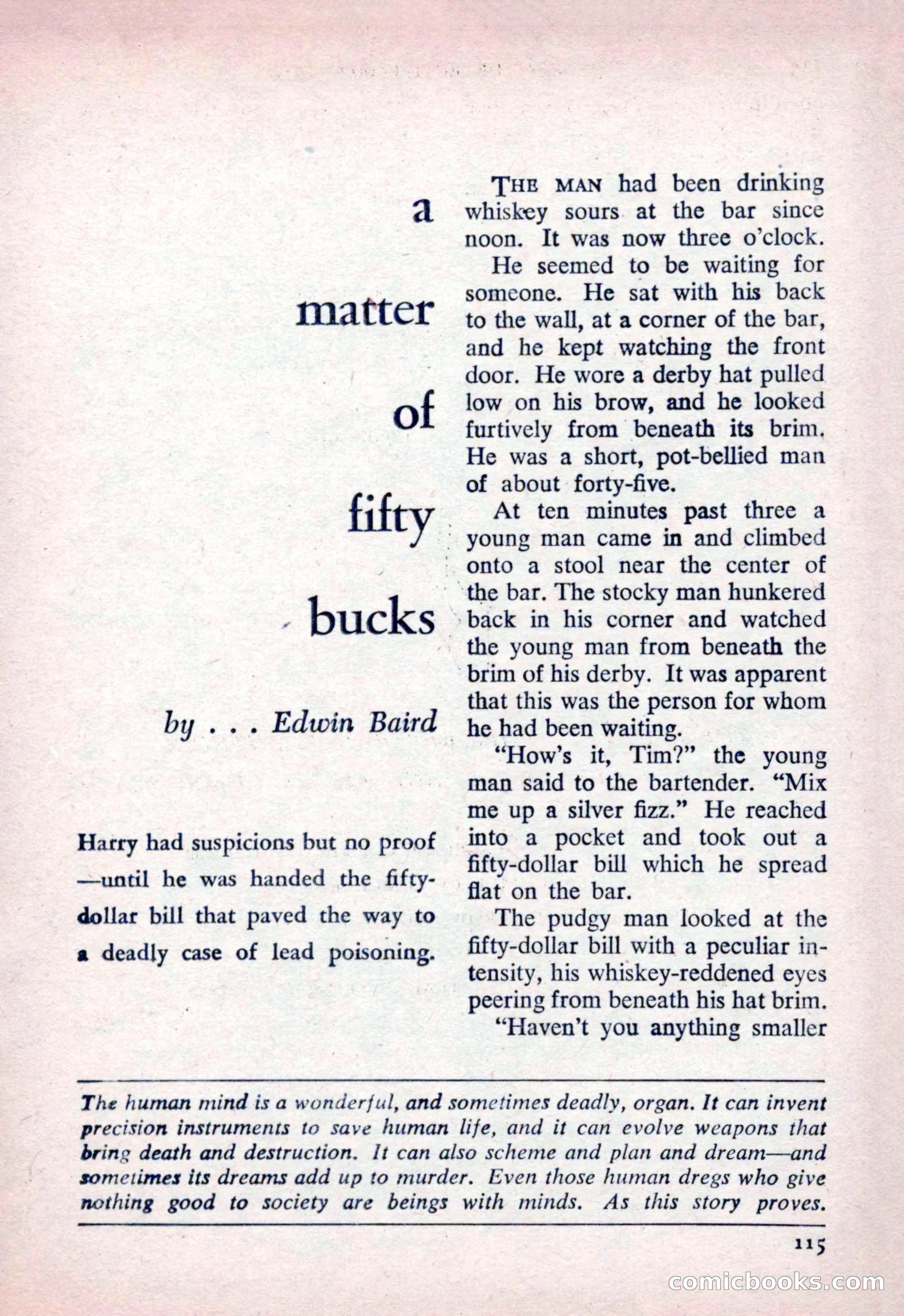 The Saint Detective Magazine, March 1954 — page 117 of 164