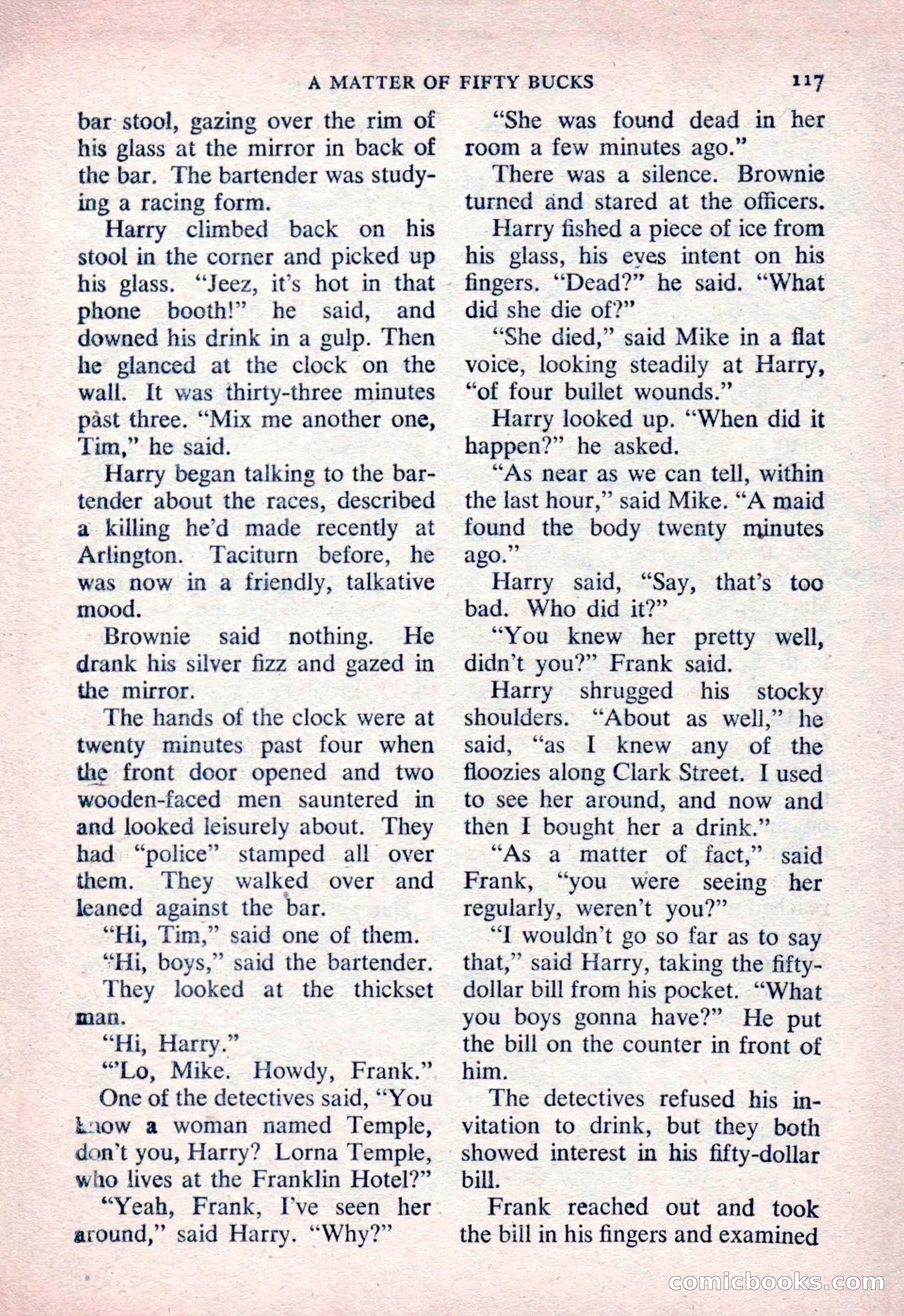The Saint Detective Magazine, March 1954 — page 119 of 164