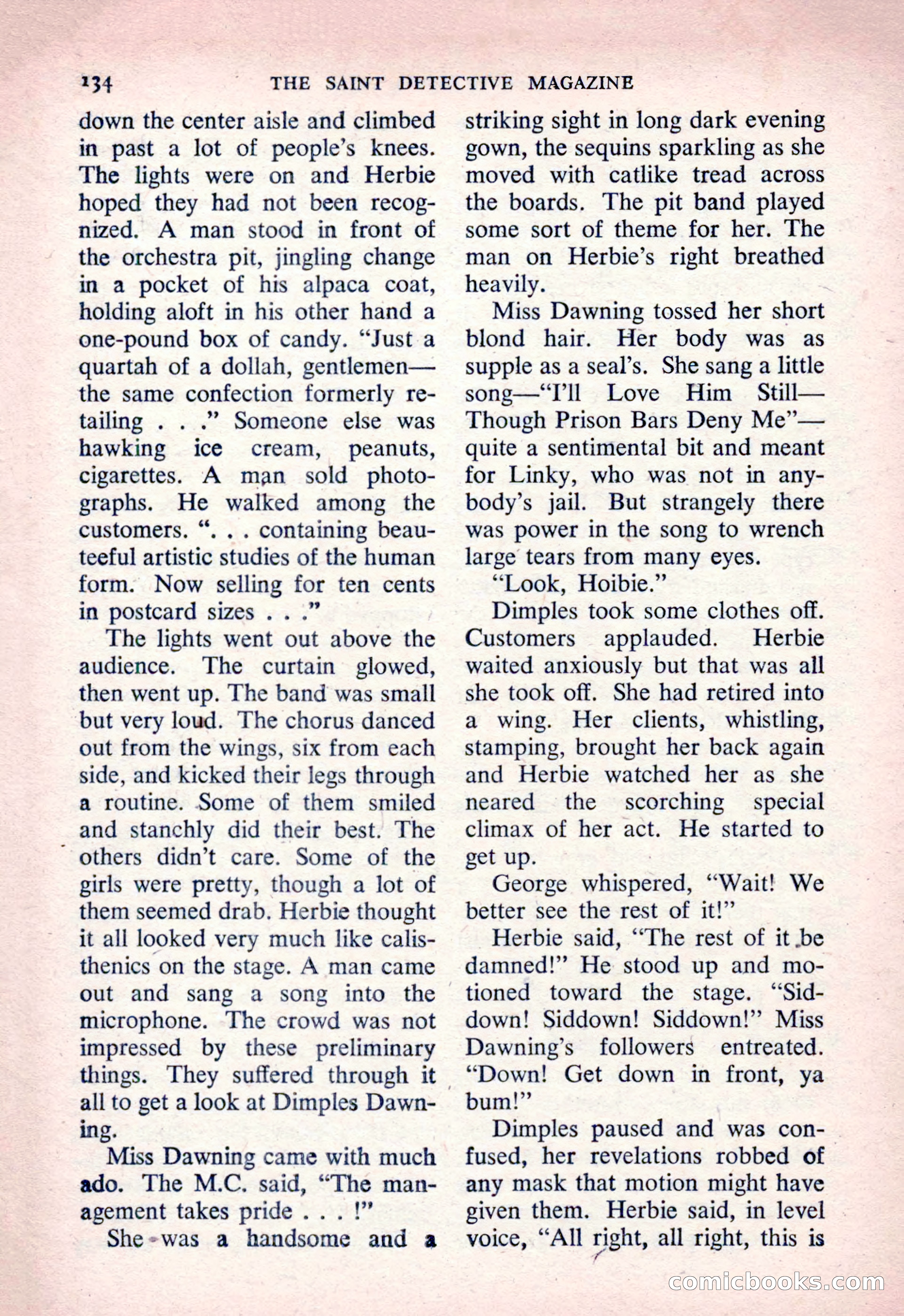 The Saint Detective Magazine, March 1954 — page 136 of 164