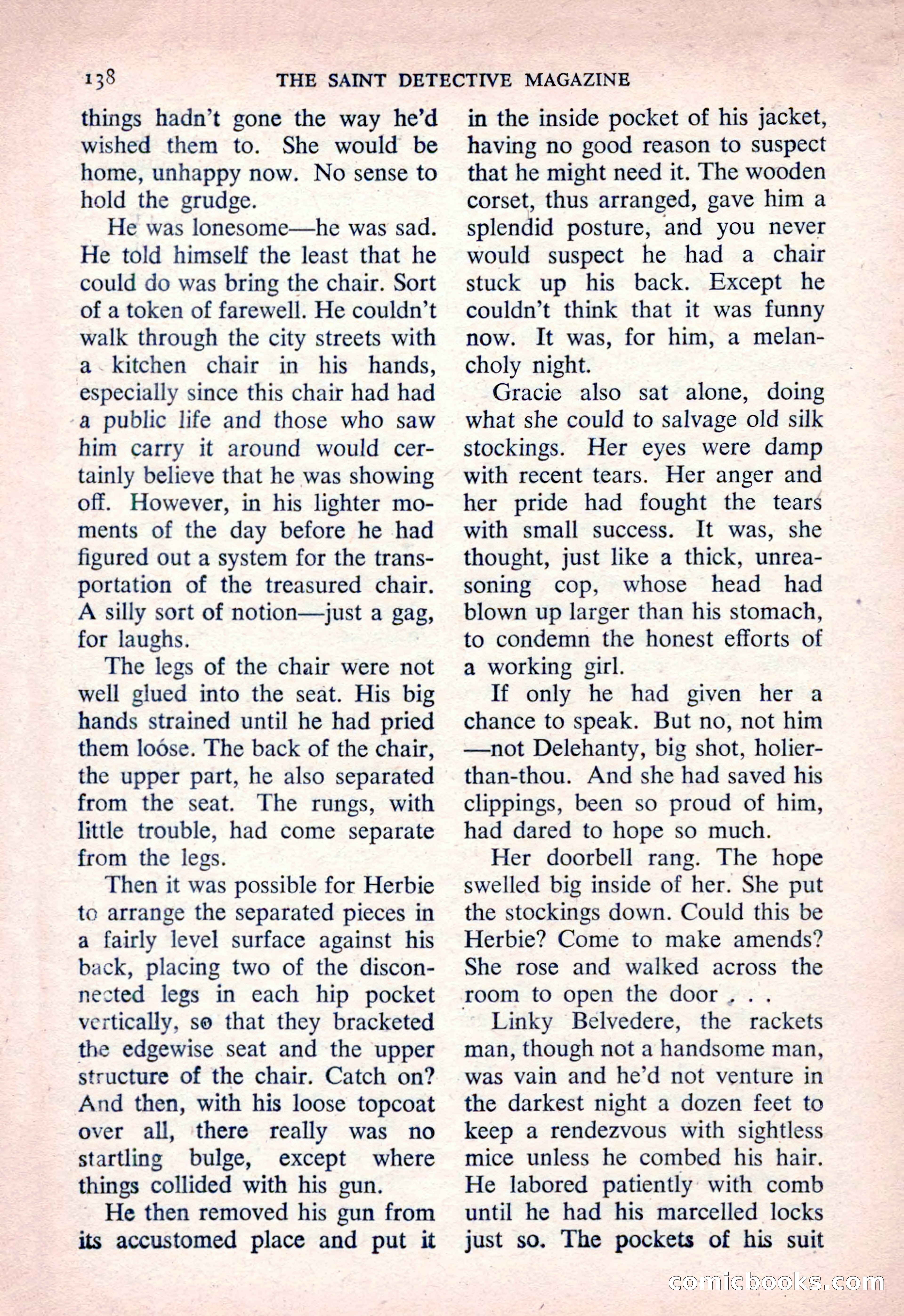 The Saint Detective Magazine, March 1954 — page 140 of 164