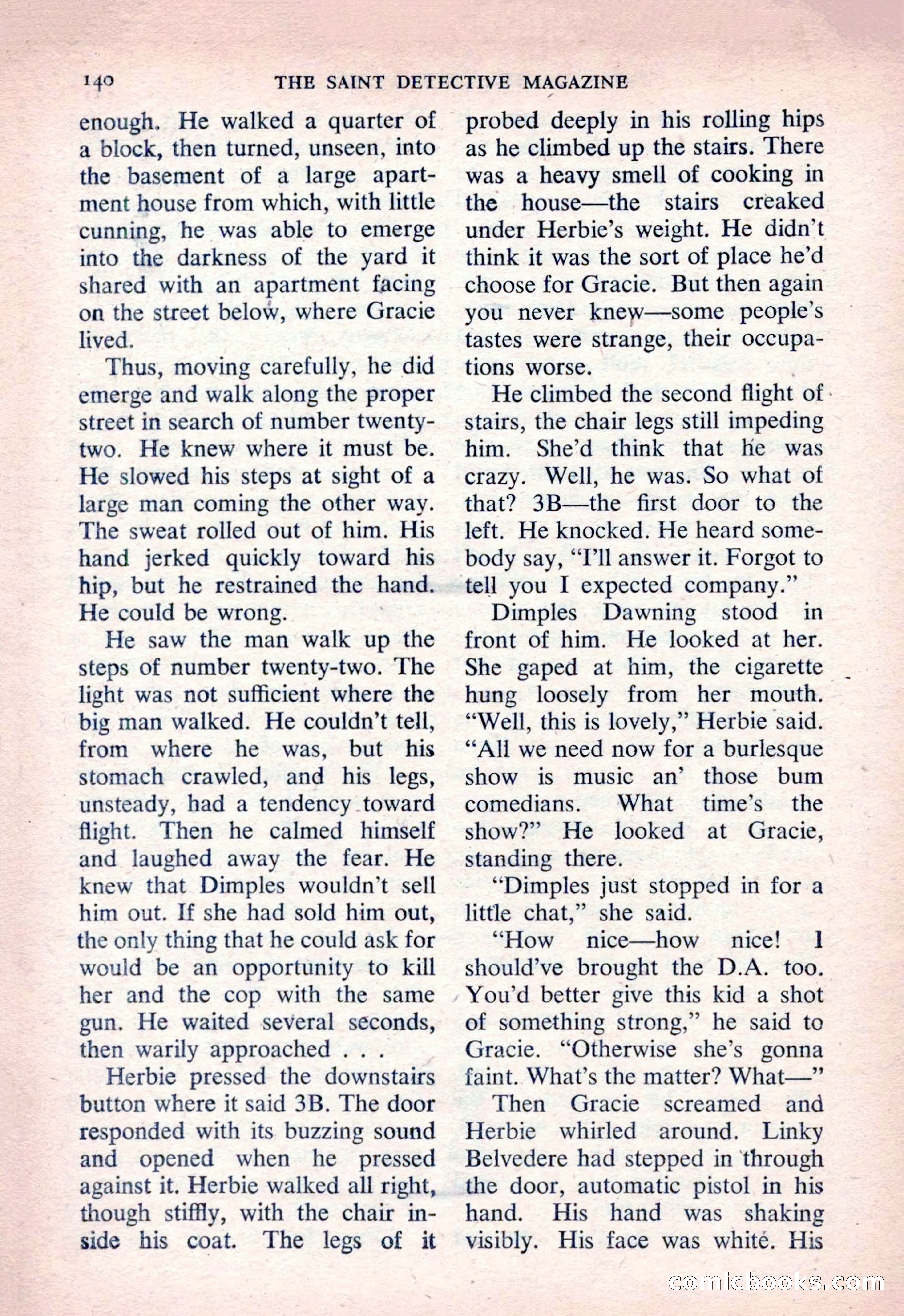 The Saint Detective Magazine, March 1954 — page 142 of 164