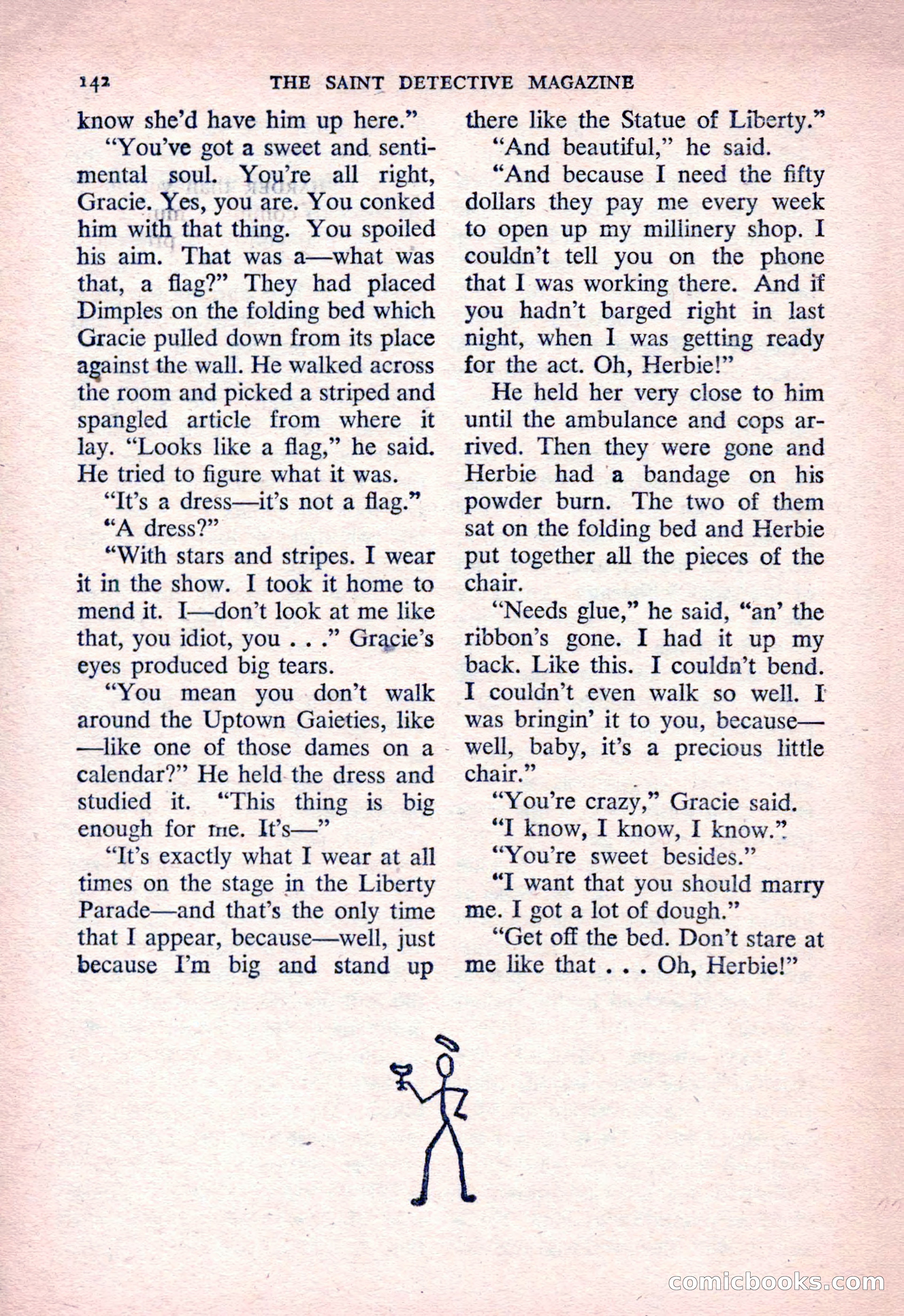 The Saint Detective Magazine, March 1954 — page 144 of 164